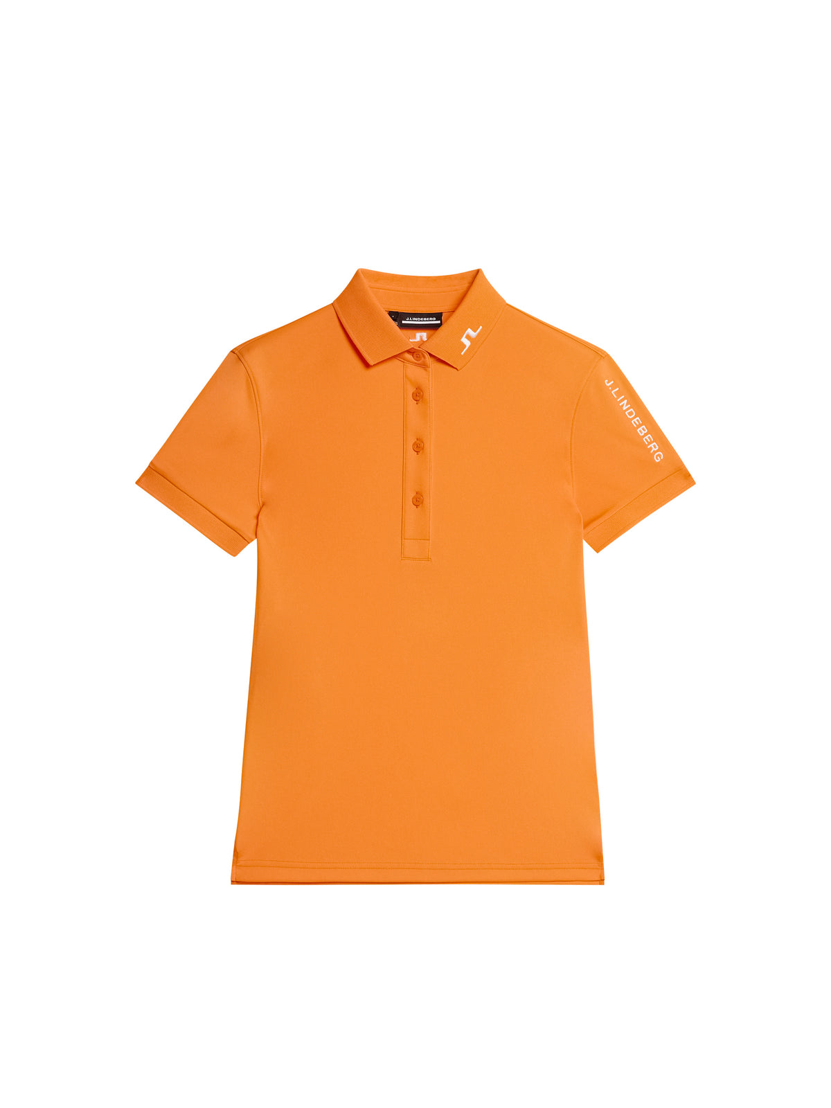 Tour Tech Polo in Persimmon Orange by J.Lindeberg