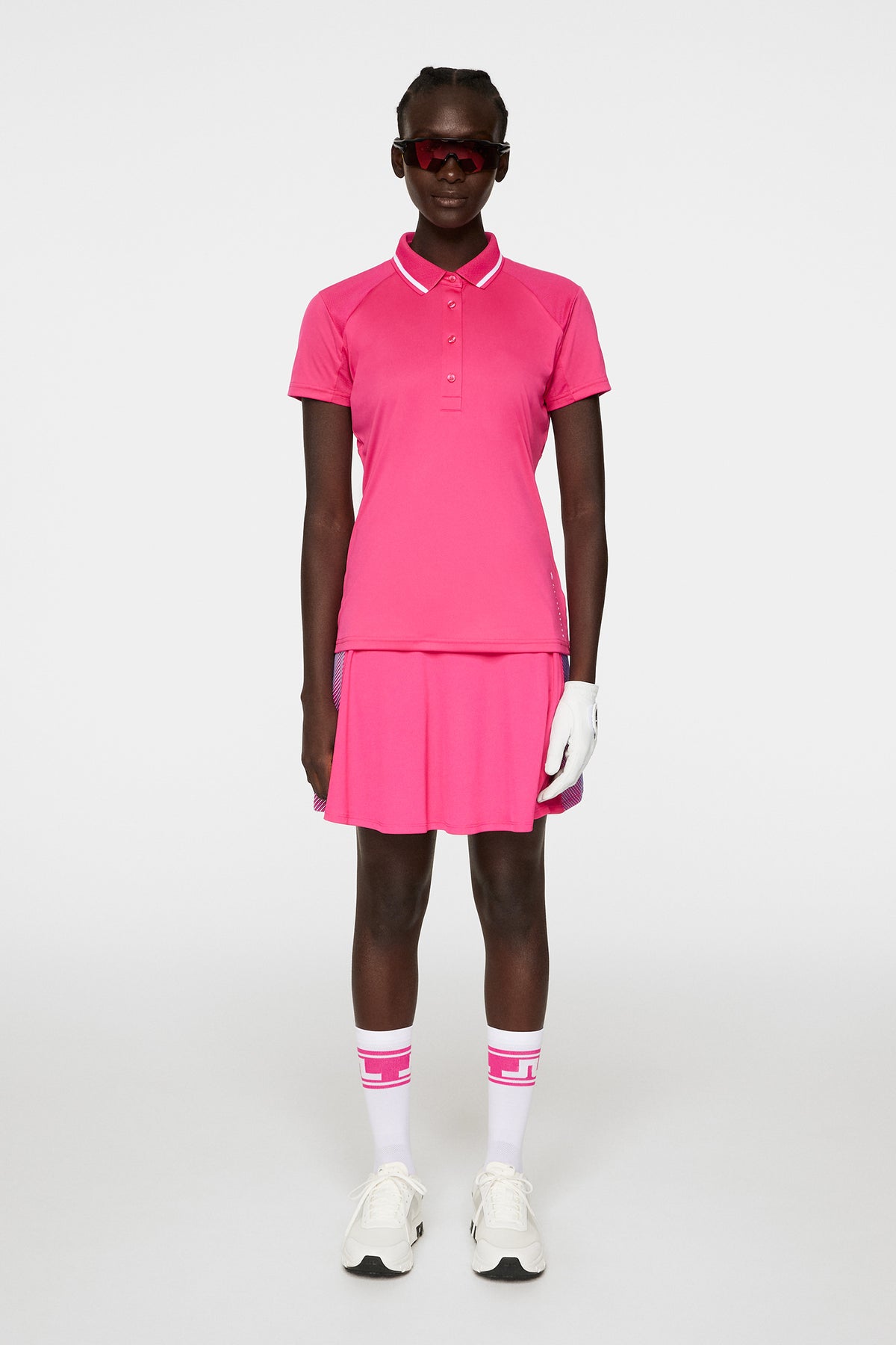 Rebecca Polo in Pink Peacock by J.Lindeberg