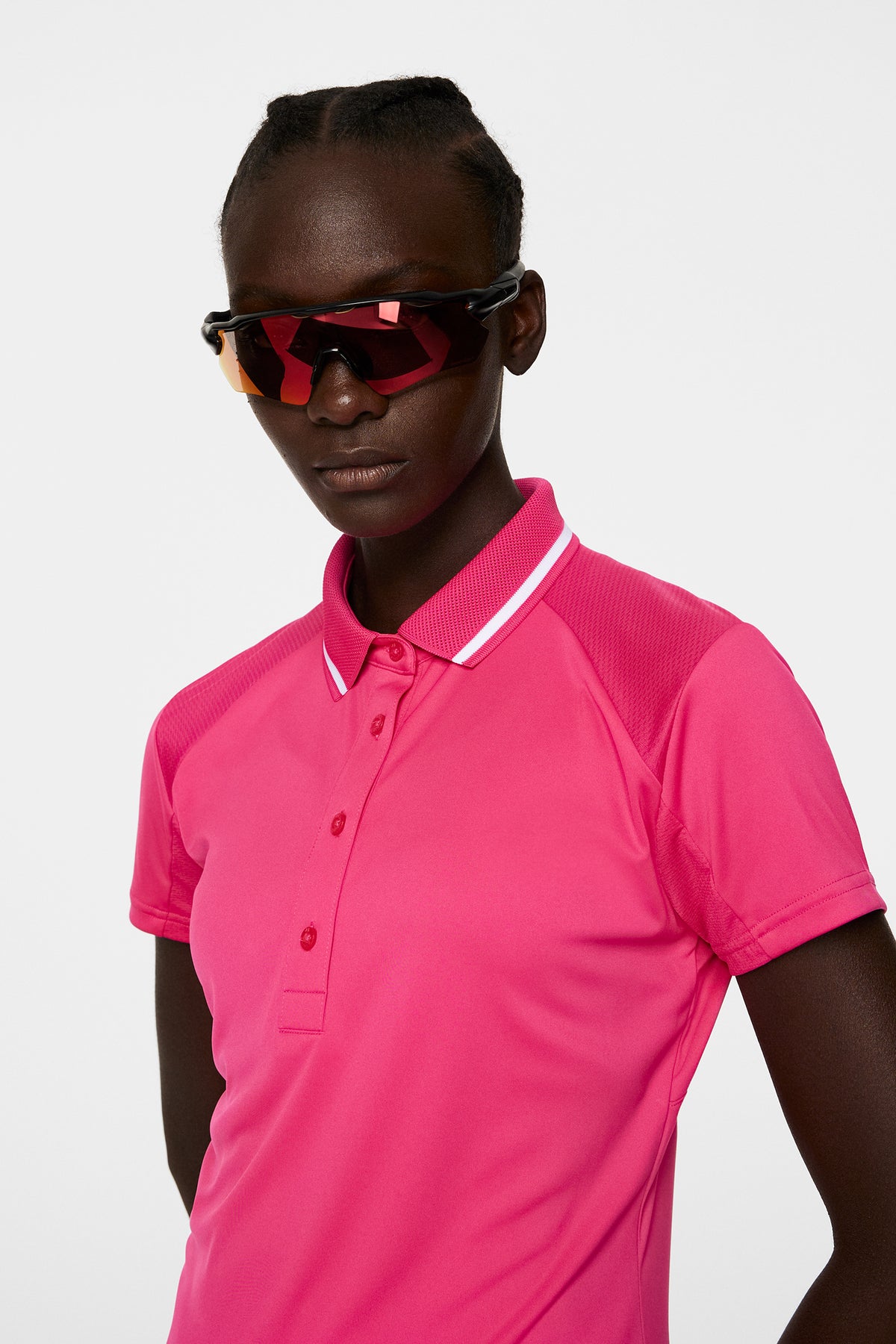 Rebecca Polo in Pink Peacock by J.Lindeberg