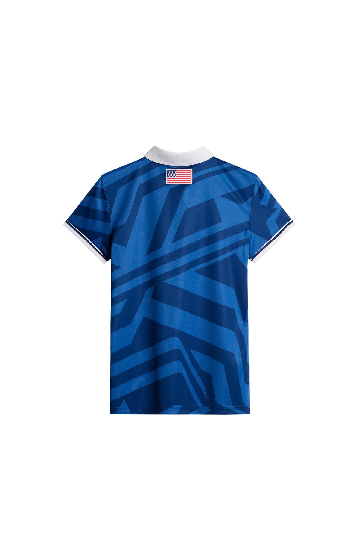 Felicite Print Polo in US Golf Blue by J.Lindeberg
