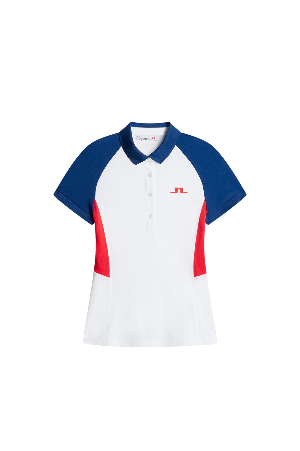 Coralie Colorblock Polo in White by J.Lindeberg