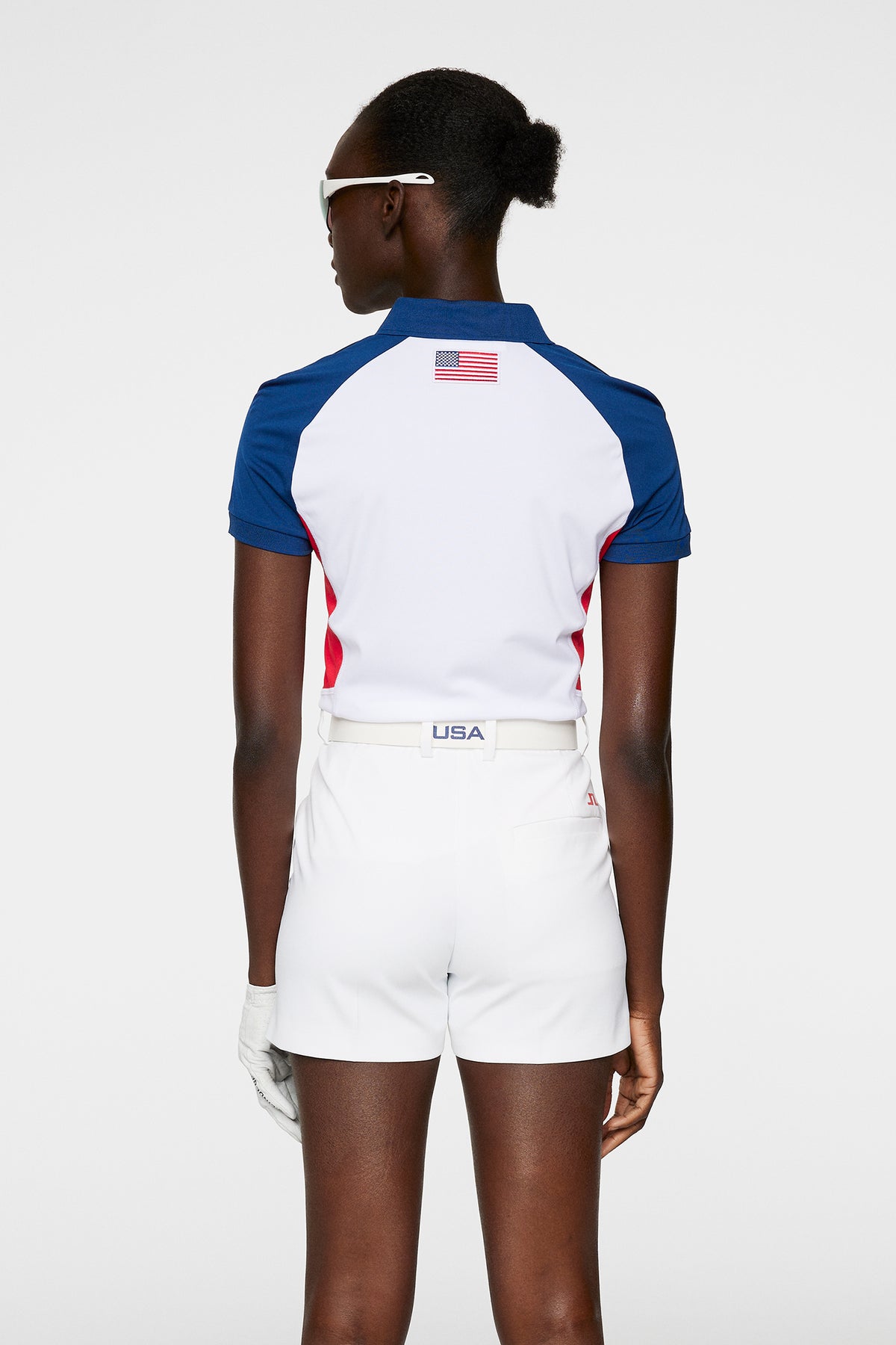 Coralie Colorblock Polo in White by J.Lindeberg