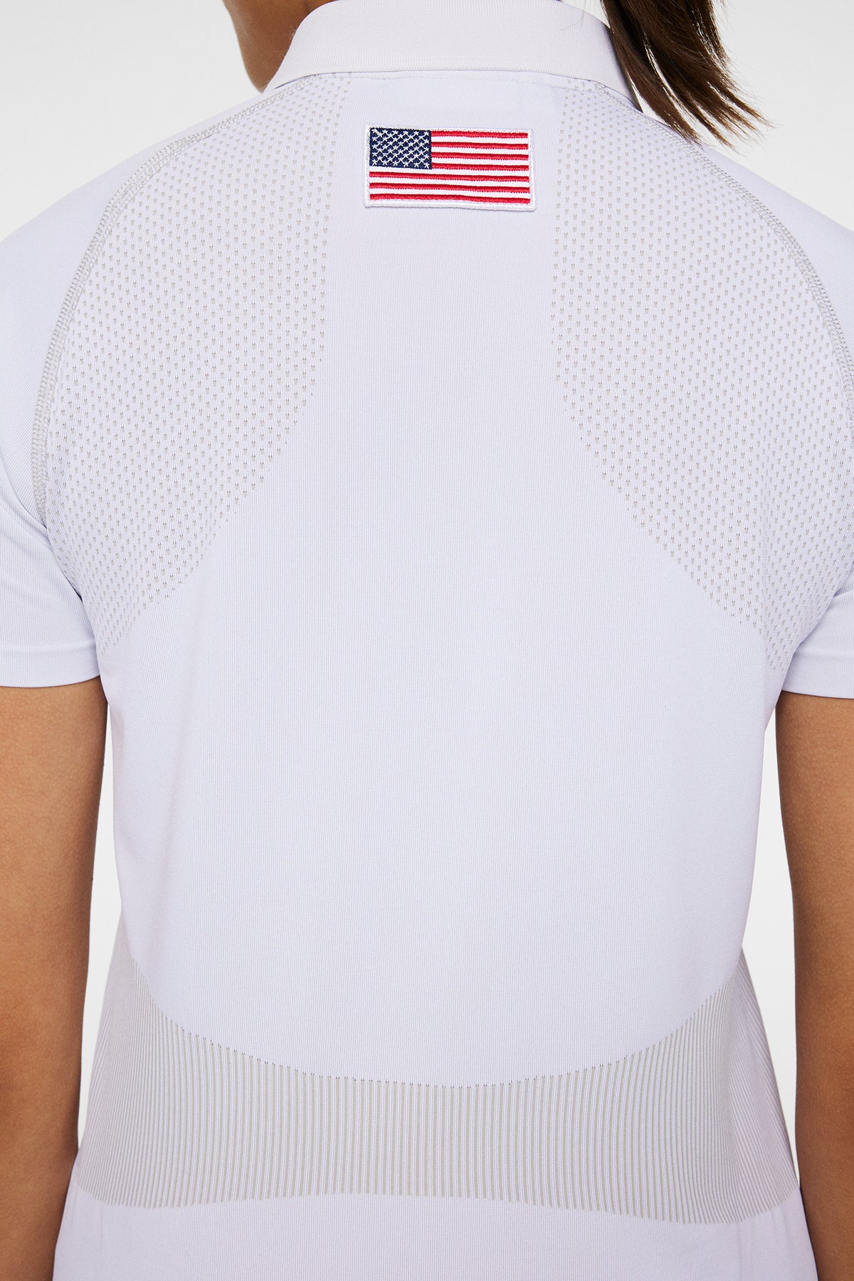 Alizee Seamless Polo in White by J.Lindeberg