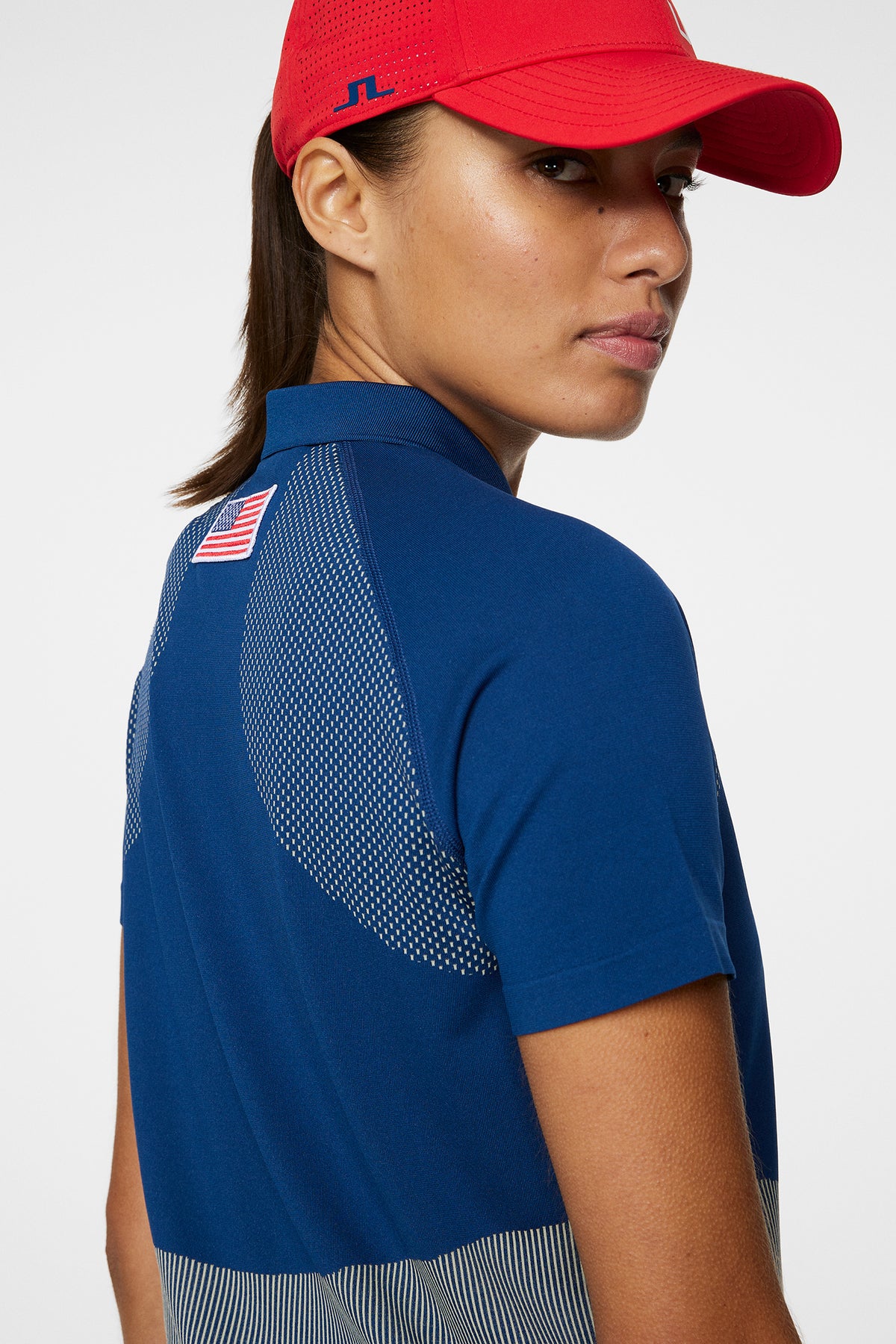 Alizee Seamless Polo in Estate Blue by J.Lindeberg