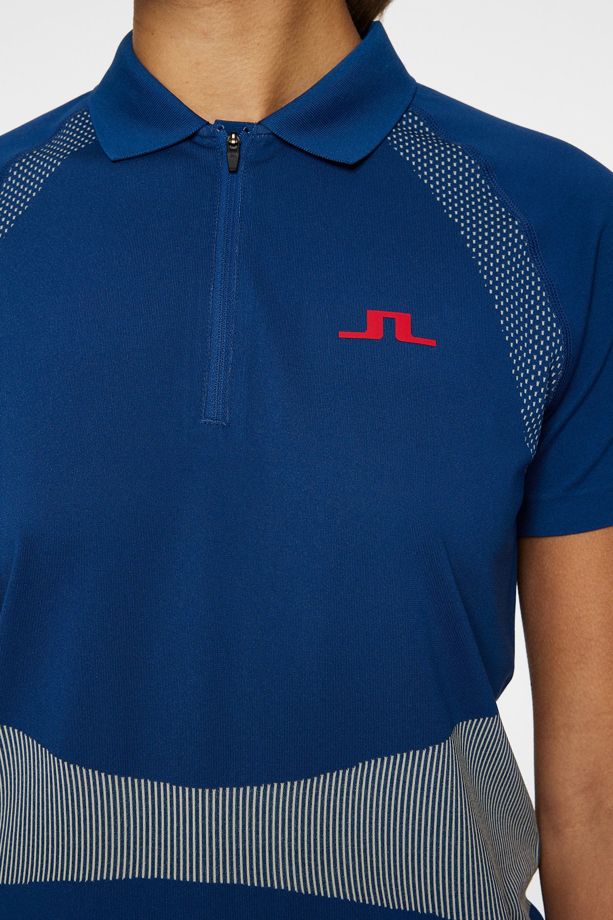 Alizee Seamless Polo in Estate Blue by J.Lindeberg