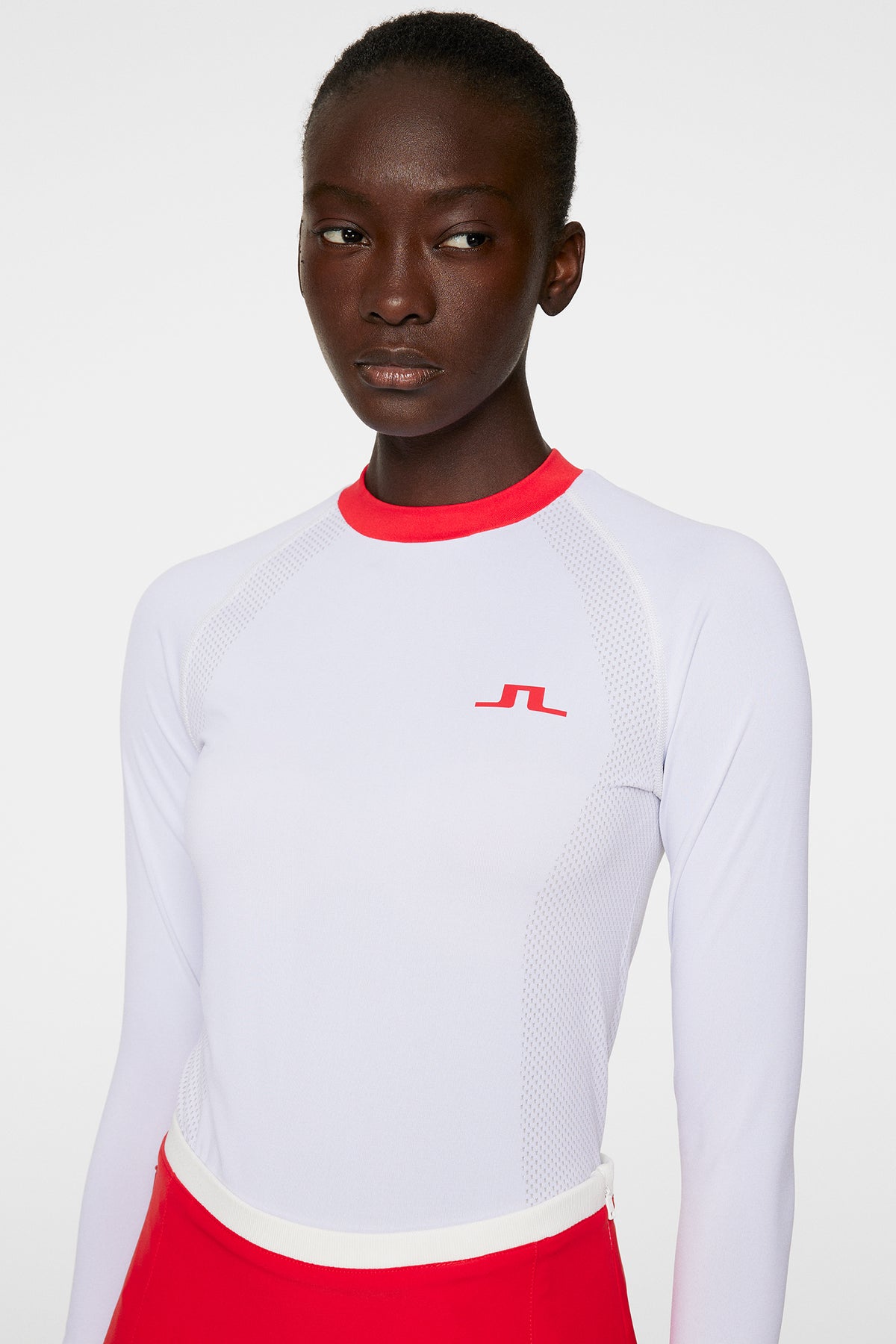 Joelle Seamless Longsleeve in White by J.Lindeberg