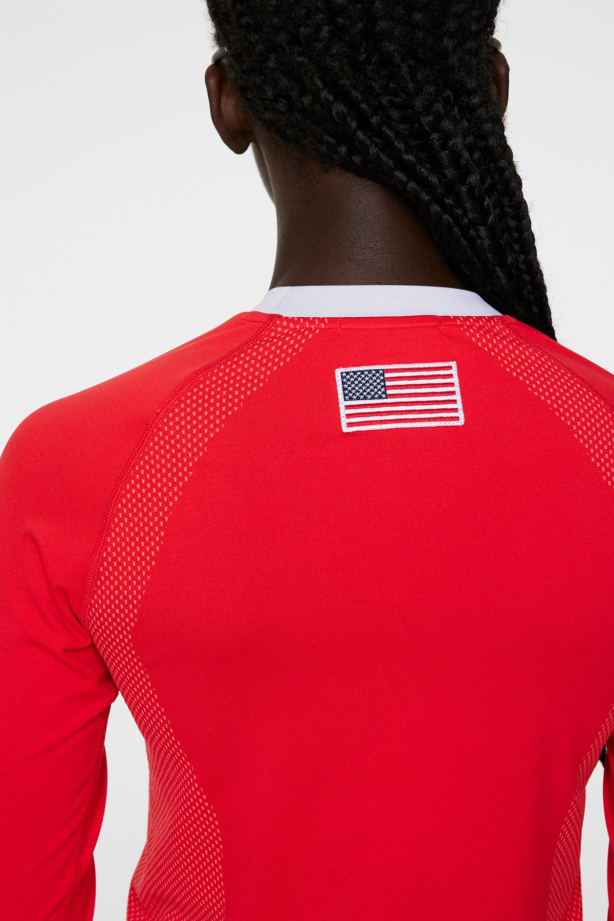 Joelle Seamless Longsleeve in Flame Scarlet by J.Lindeberg