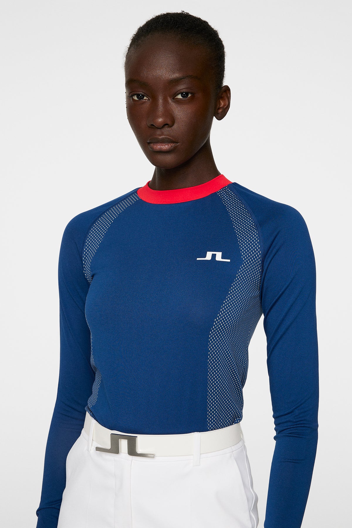 Joelle Seamless Longsleeve in Estate Blue by J.Lindeberg