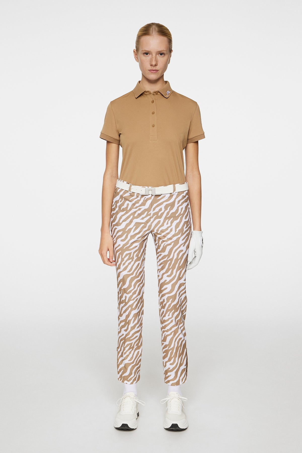 Tour Tech Polo in Tigers Eye by J.Lindeberg