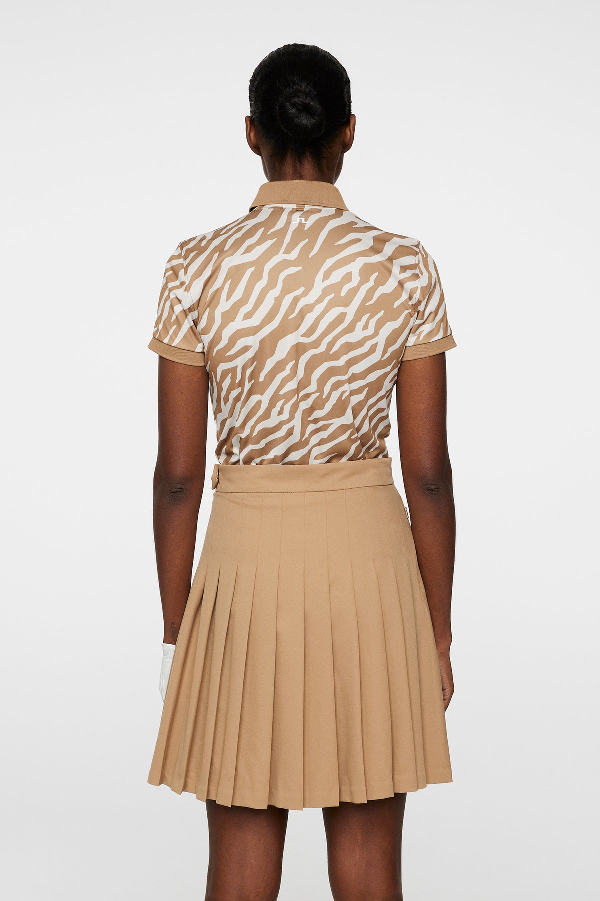 Tour Tech Print Polo in Tour Tiger Tigers Eye M by J.Lindeberg