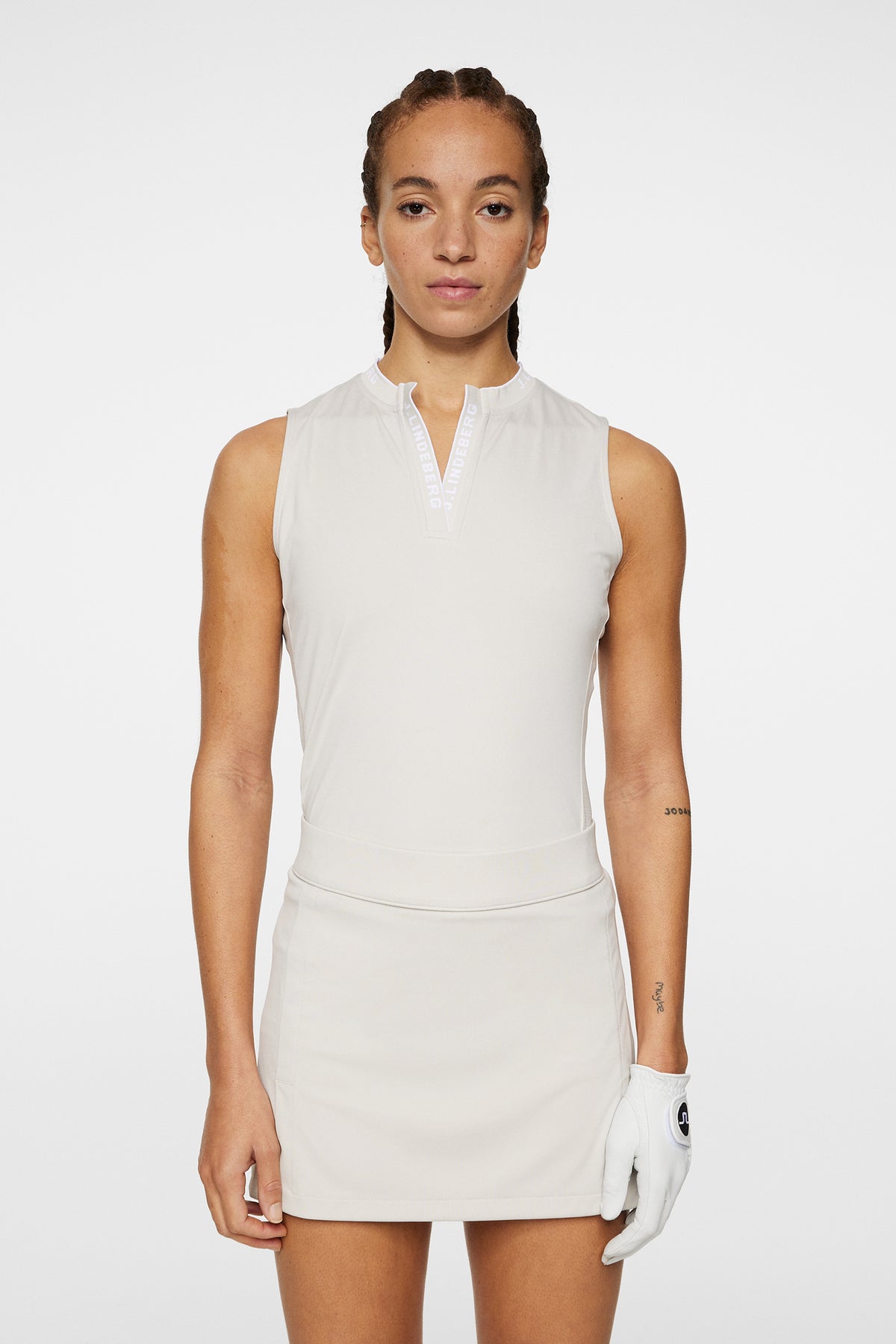 Leya Sleeveless Top in Moonbeam by J.Lindeberg
