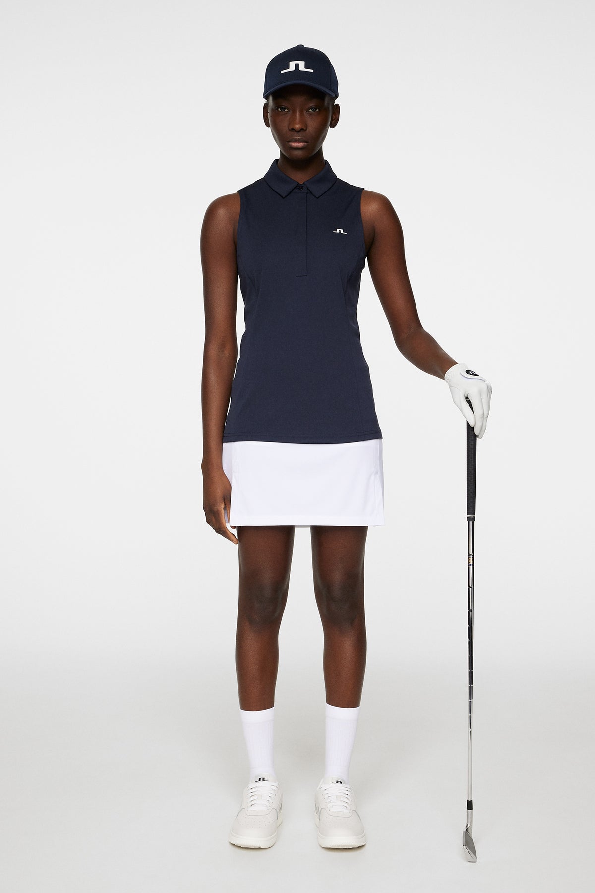 Dena Sleeveless Top in JL Navy by J.Lindeberg