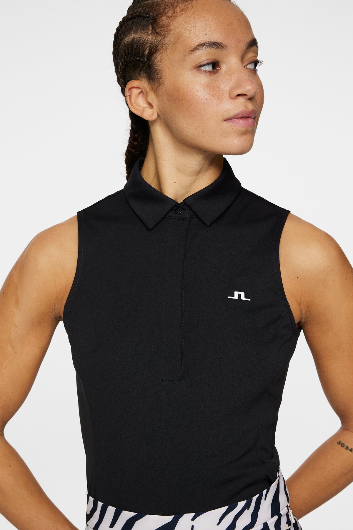 Dena Sleeveless Top in Black by J.Lindeberg