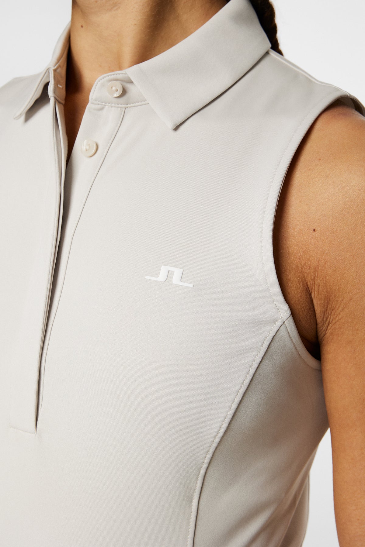 Dena Sleeveless Top in Moonbeam by J.Lindeberg