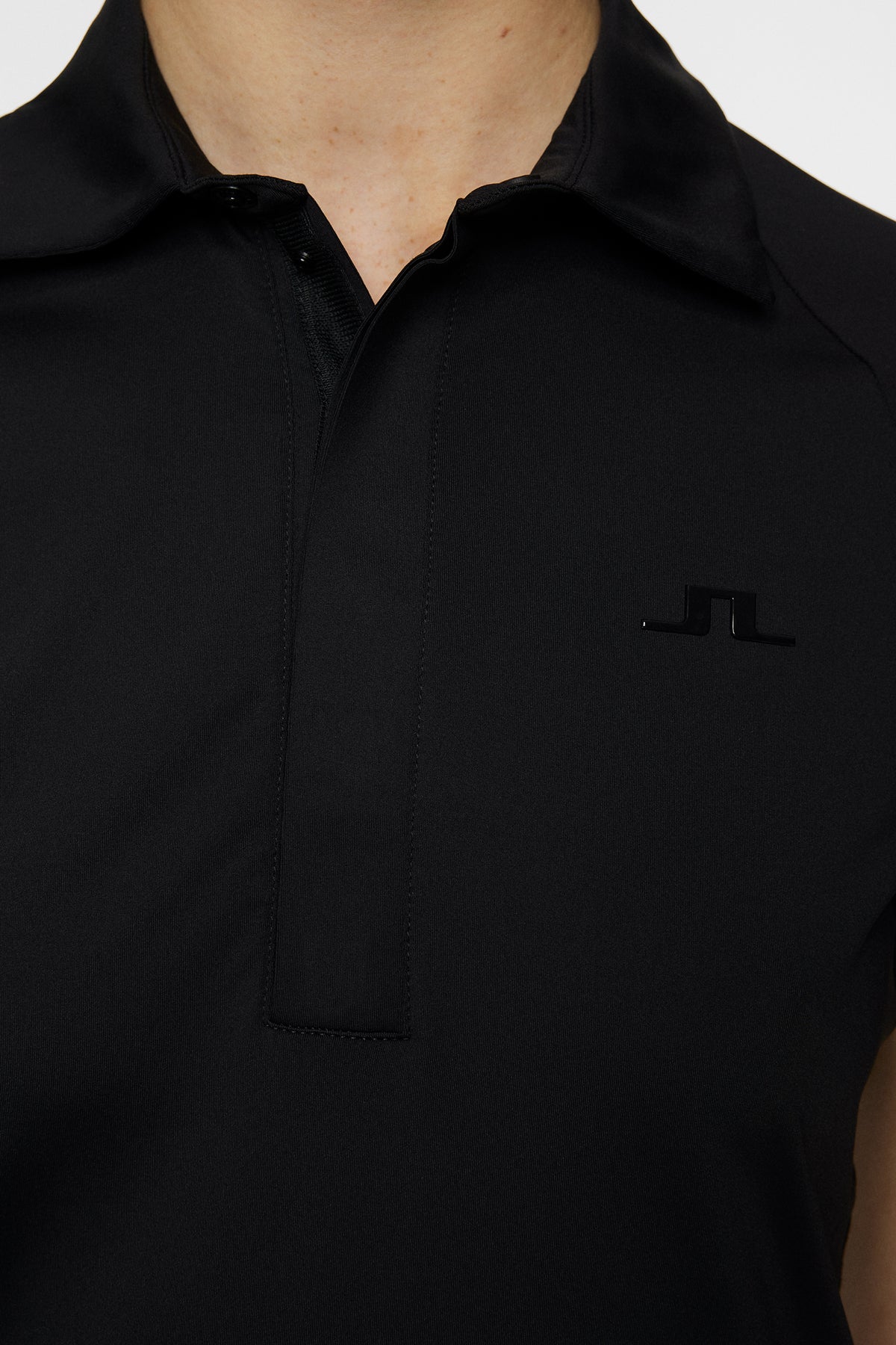 Bobi Tech Polo in Black by J.Lindeberg