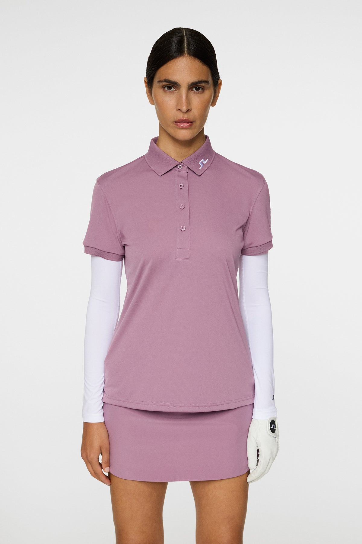 Tour Tech Polo in Very Grape by J.Lindeberg