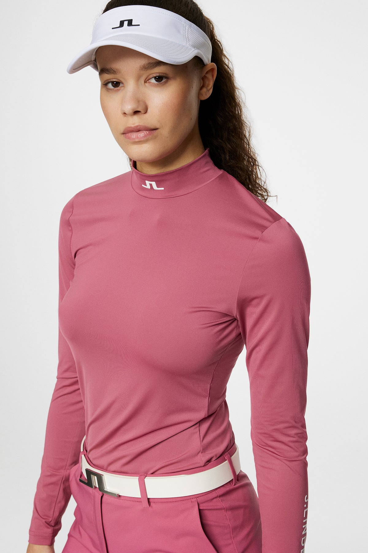 Kate Compression Top in Rose Wine by J.Lindeberg