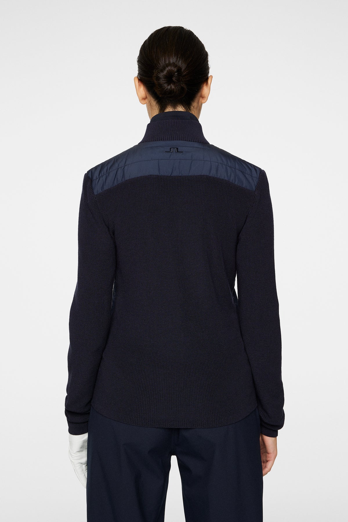 Wren Knitted Hybrid Jacket in JL Navy by J.Lindeberg