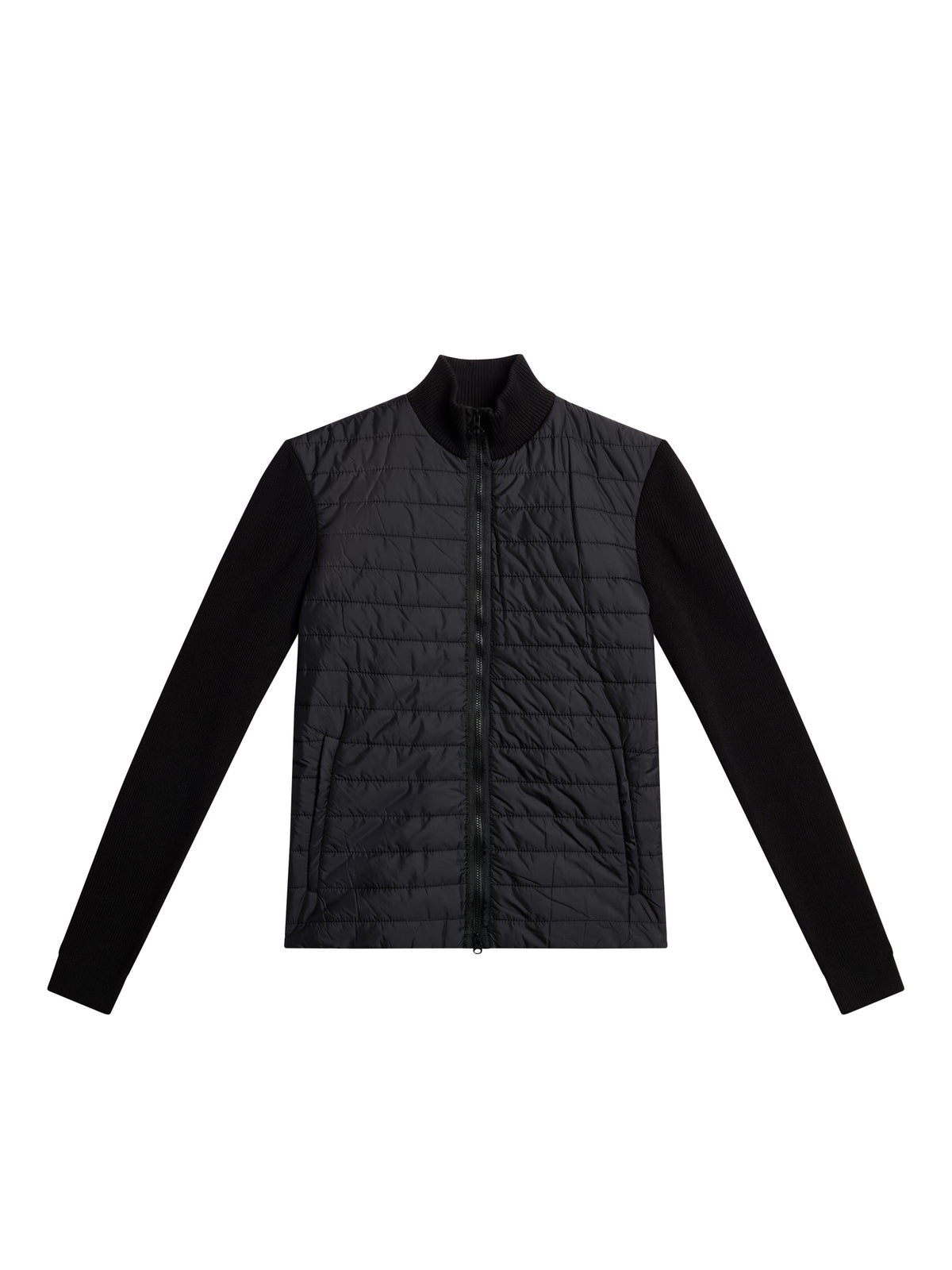 Wren Knitted Hybrid Jacket in Black by J.Lindeberg
