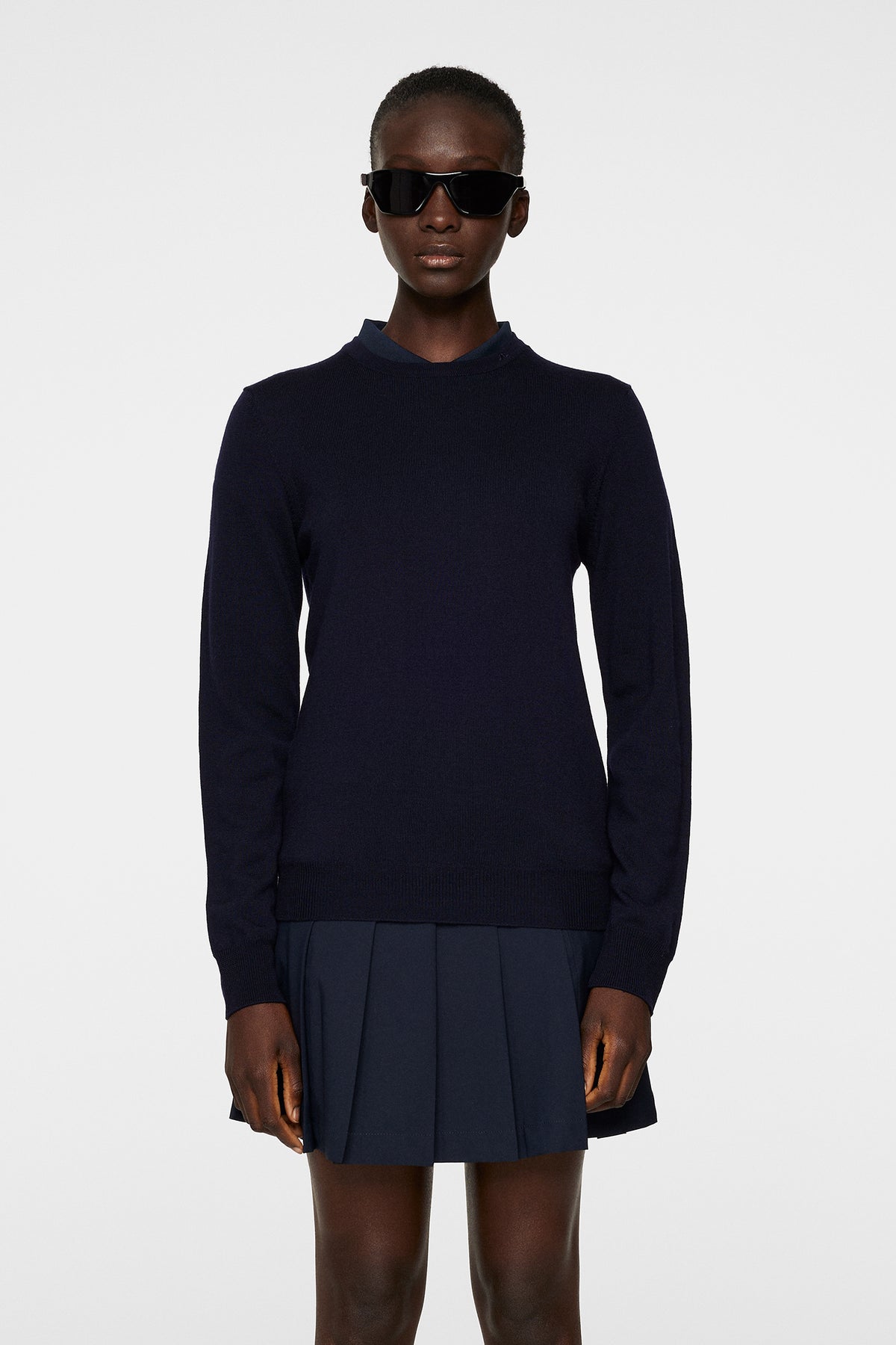 Aria Knitted Sweater in JL Navy by J.Lindeberg