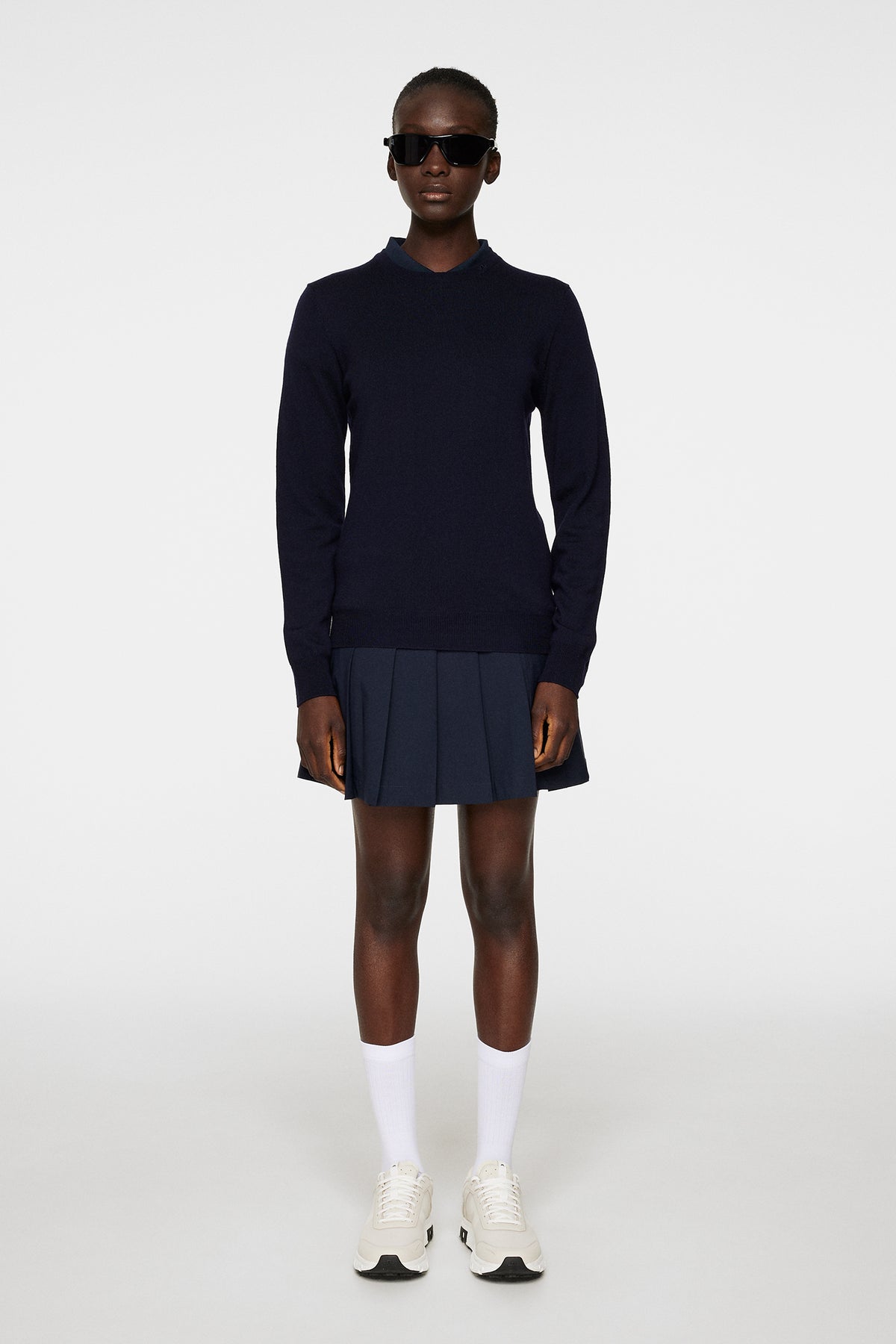 Aria Knitted Sweater in JL Navy by J.Lindeberg