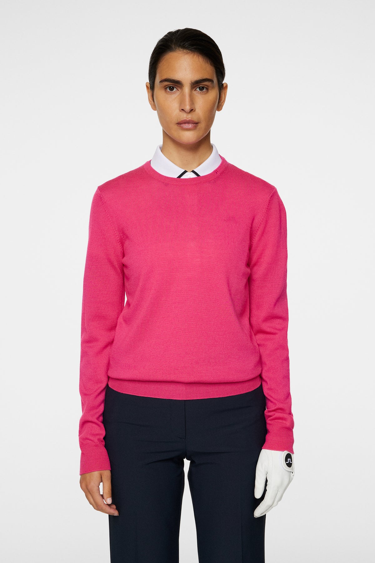 Aria Knitted Sweater in Pink Peacock by J.Lindeberg