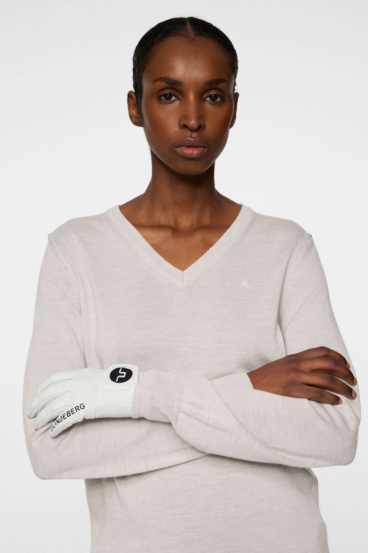 Amaya Knitted Sweater in Moonbeam by J.Lindeberg