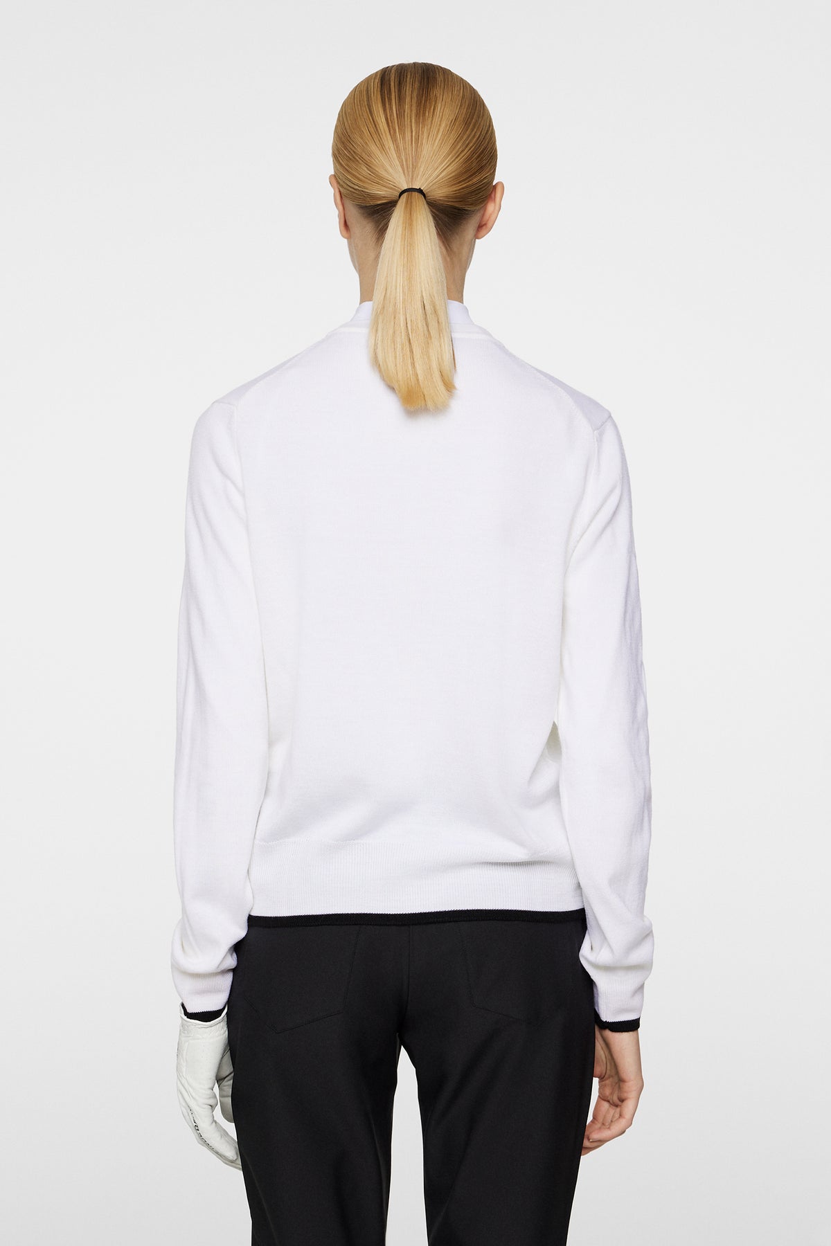 Joanna Knitted Cardigan in White by J.Lindeberg