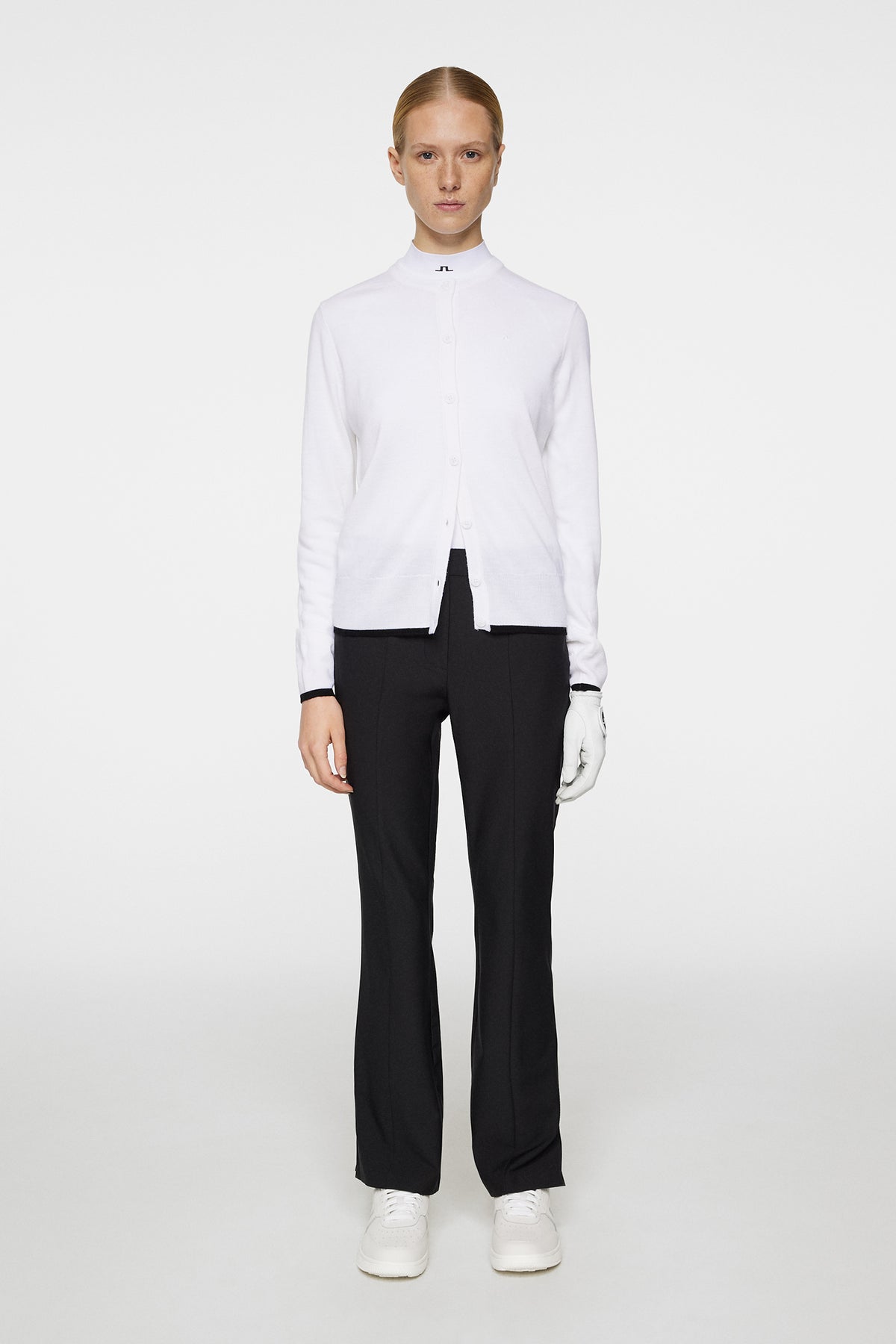 Joanna Knitted Cardigan in White by J.Lindeberg