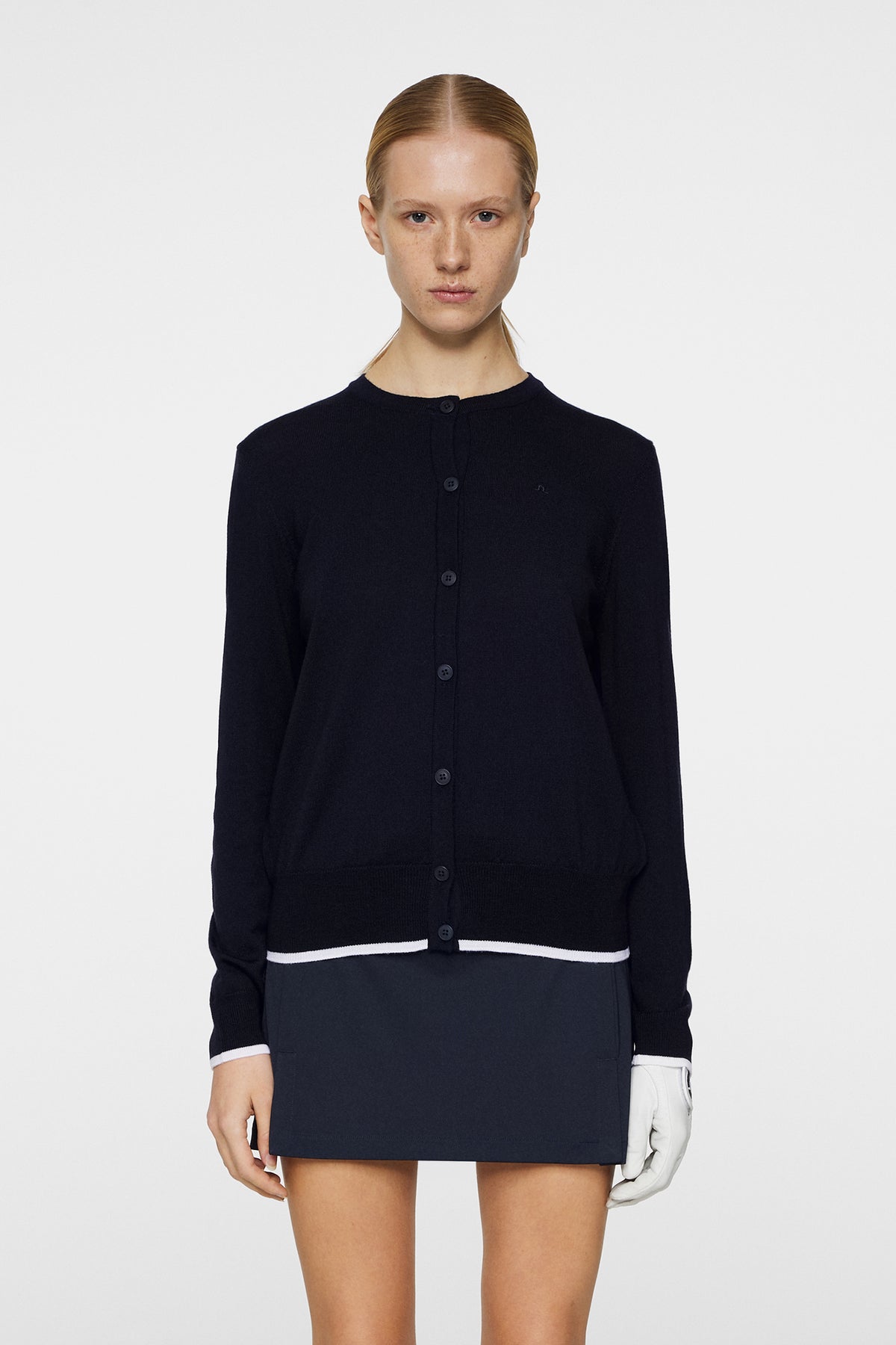 Joanna Knitted Cardigan in JL Navy by J.Lindeberg