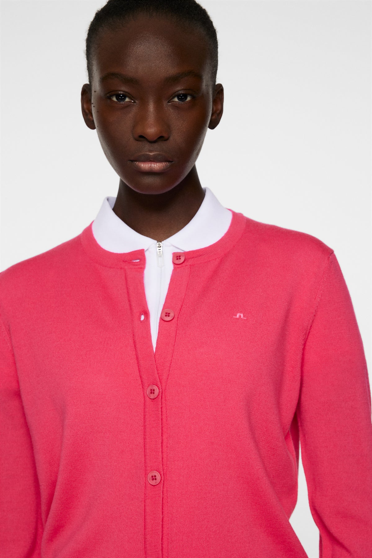 Joanna Knitted Cardigan in Azalea by J.Lindeberg