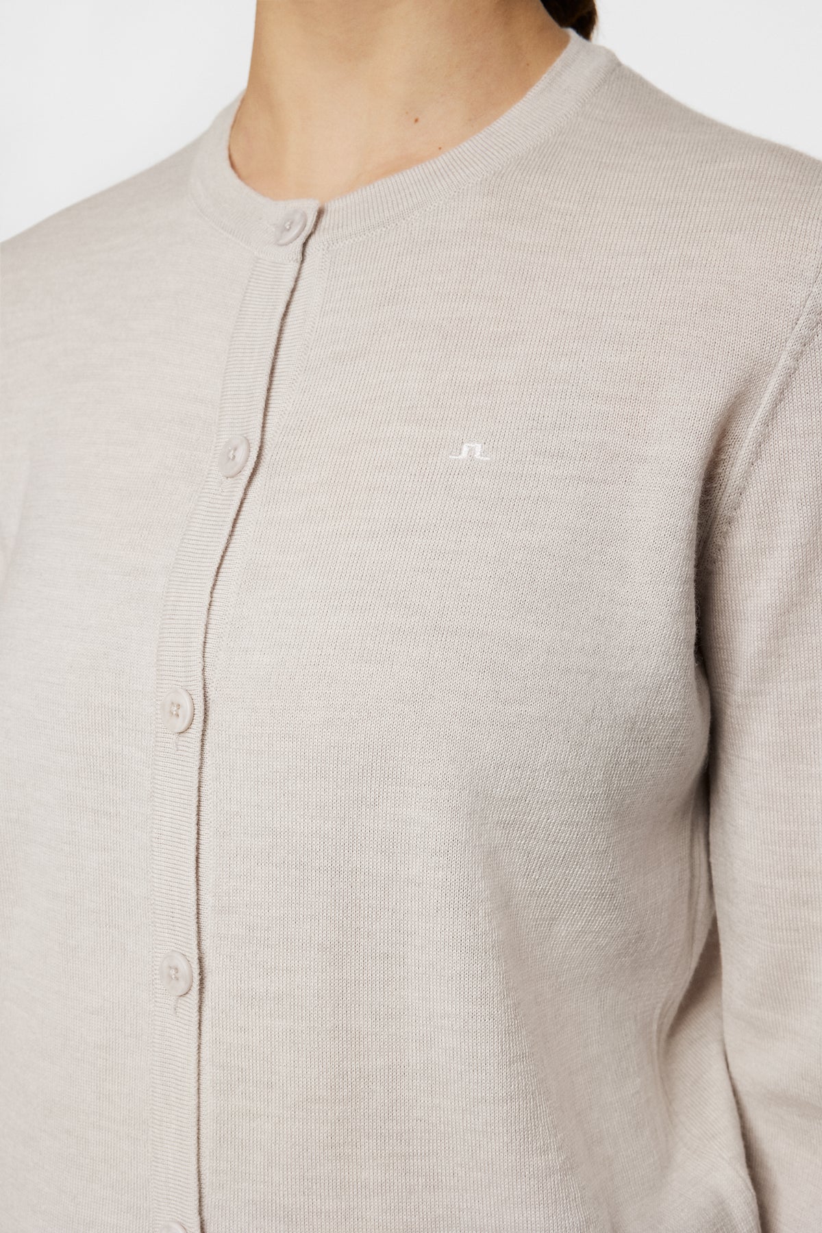 Joanna Knitted Cardigan in Moonbeam by J.Lindeberg