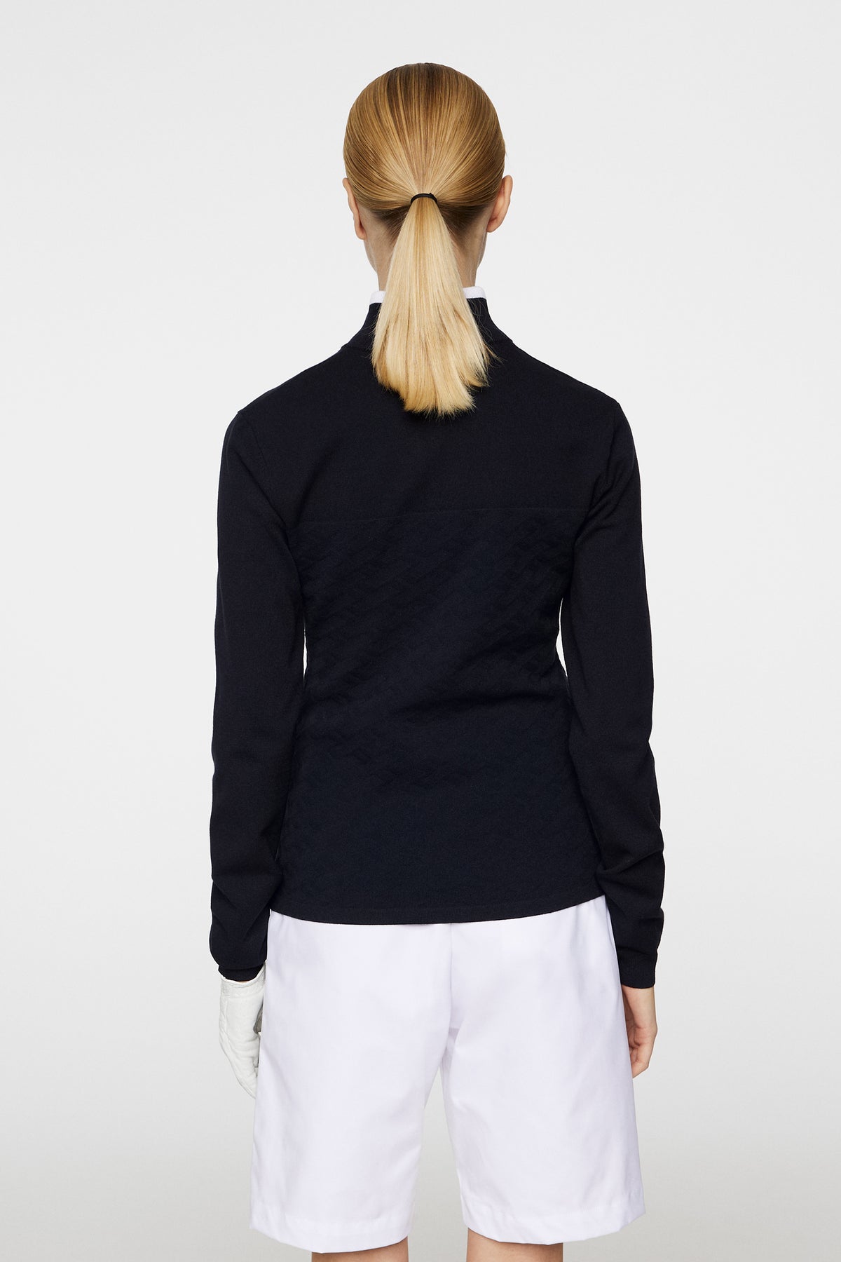 Anna Knitted Zip Sweater in JL Navy by J.Lindeberg