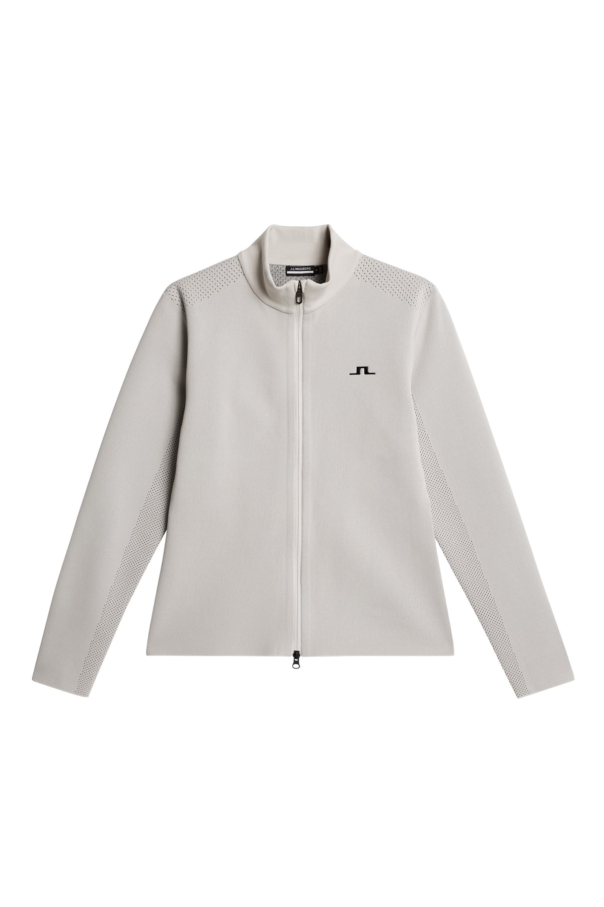 Bell Tech Knit Zip Sweater in Moonbeam by J.Lindeberg