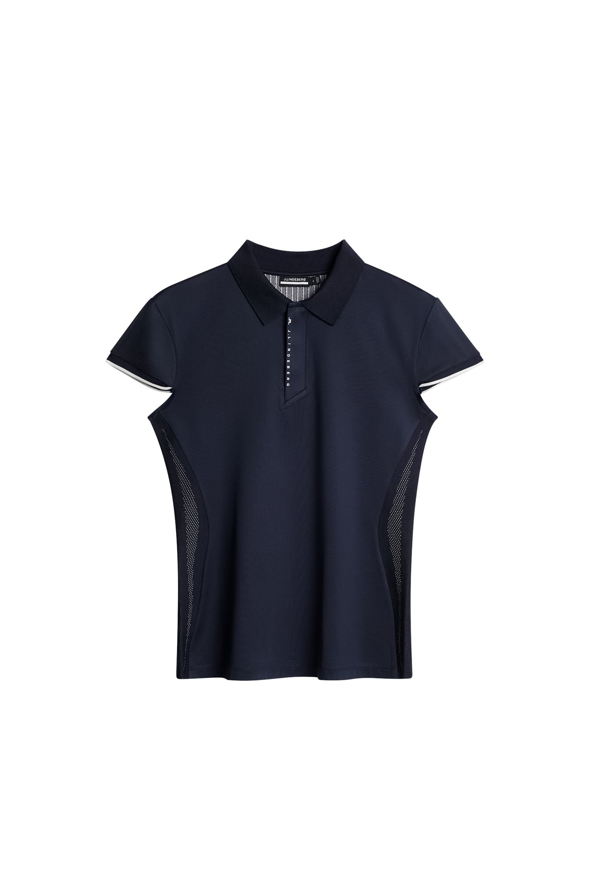 Ana Hybrid Knit Polo Shirt in JL Navy by J.Lindeberg