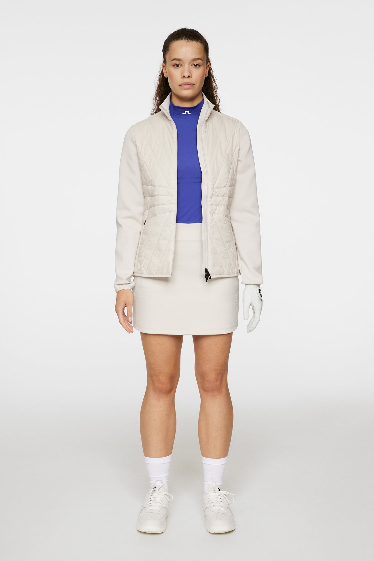 Holma Quilt Hybrid Jacket in Moonbeam by J.Lindeberg