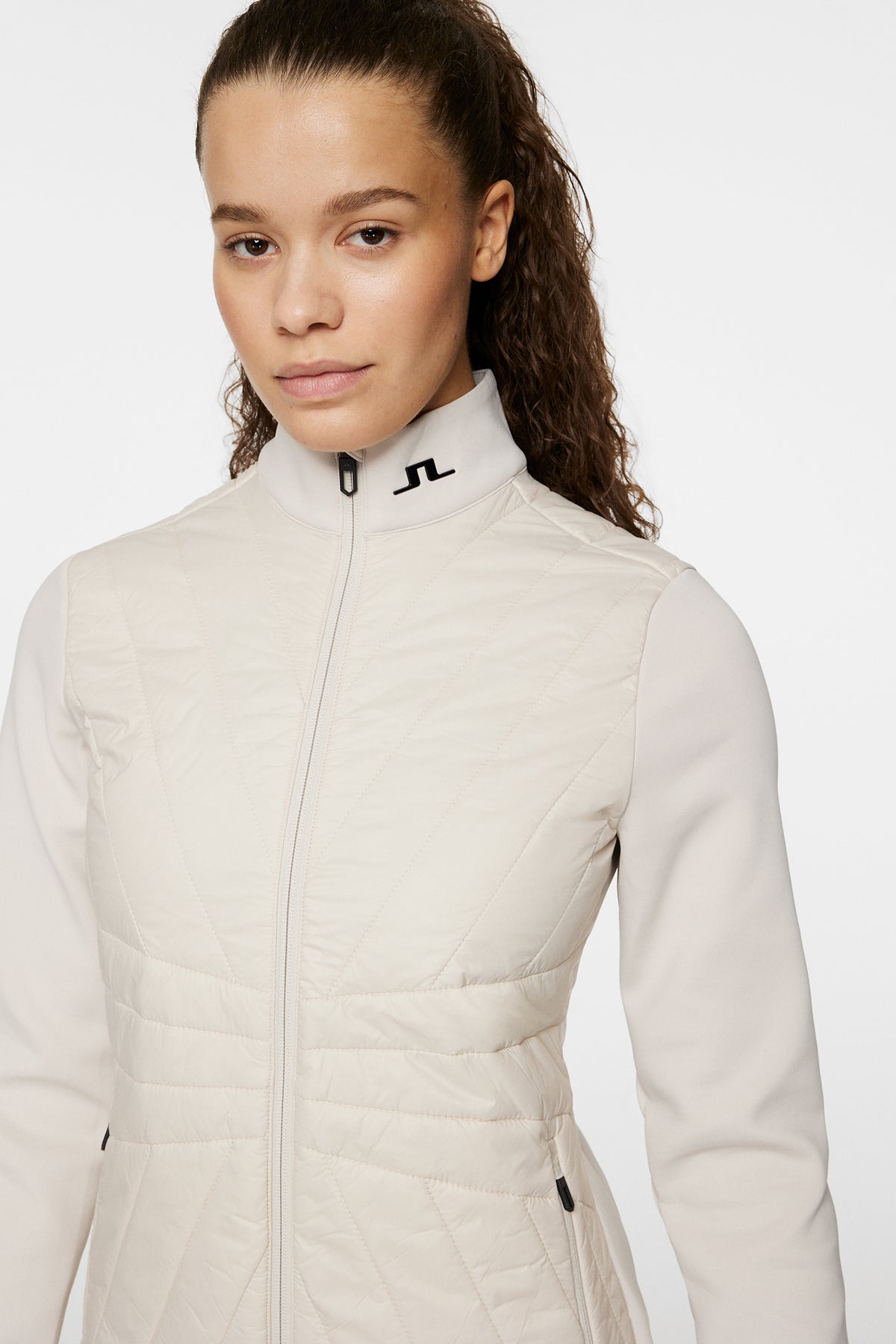Holma Quilt Hybrid Jacket in Moonbeam by J.Lindeberg