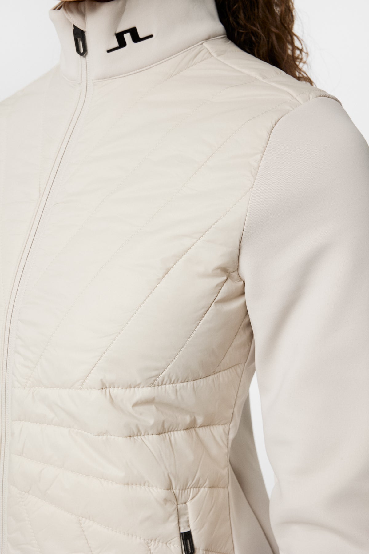 Holma Quilt Hybrid Jacket in Moonbeam by J.Lindeberg