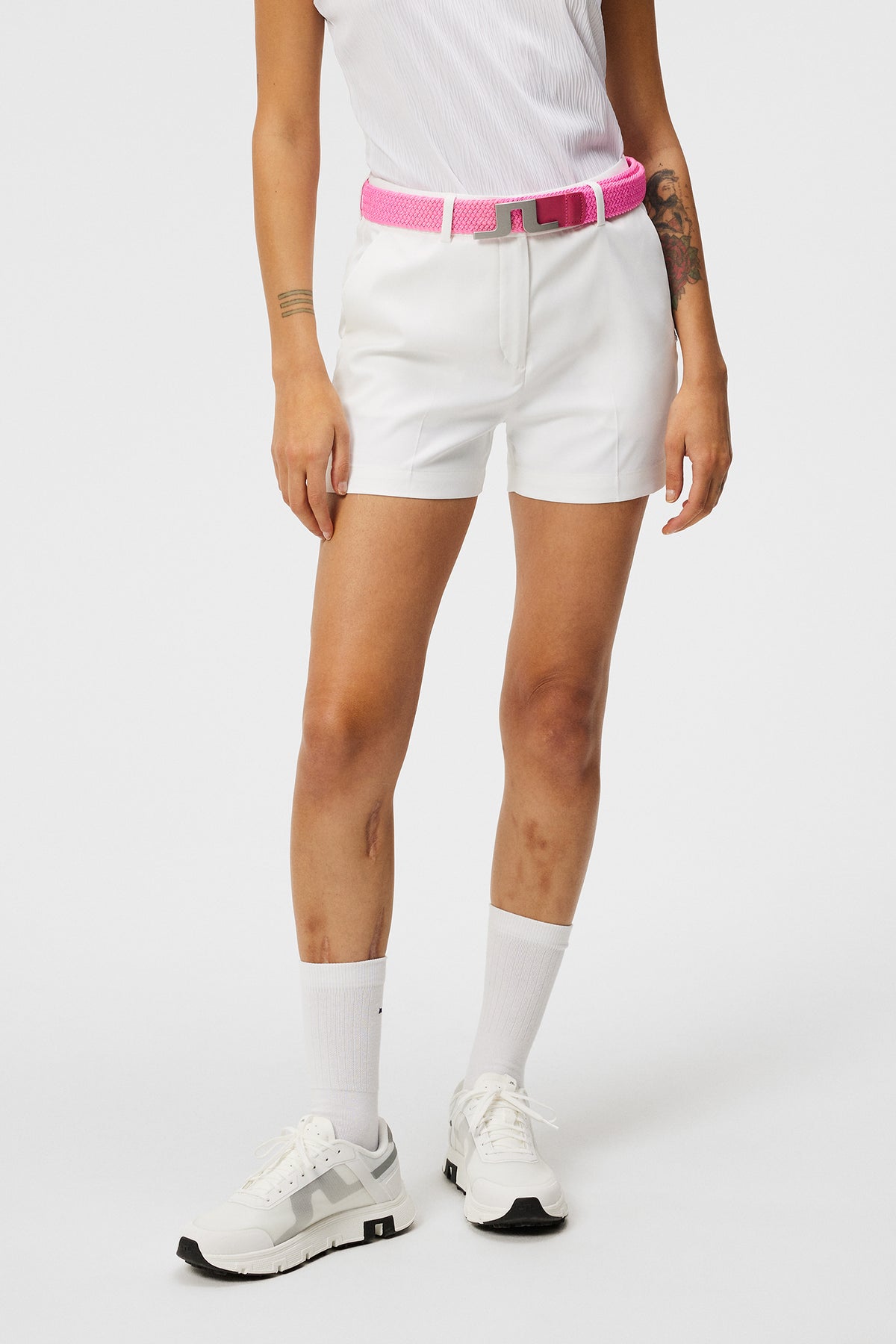 Gwen Shorts in White by J.Lindeberg