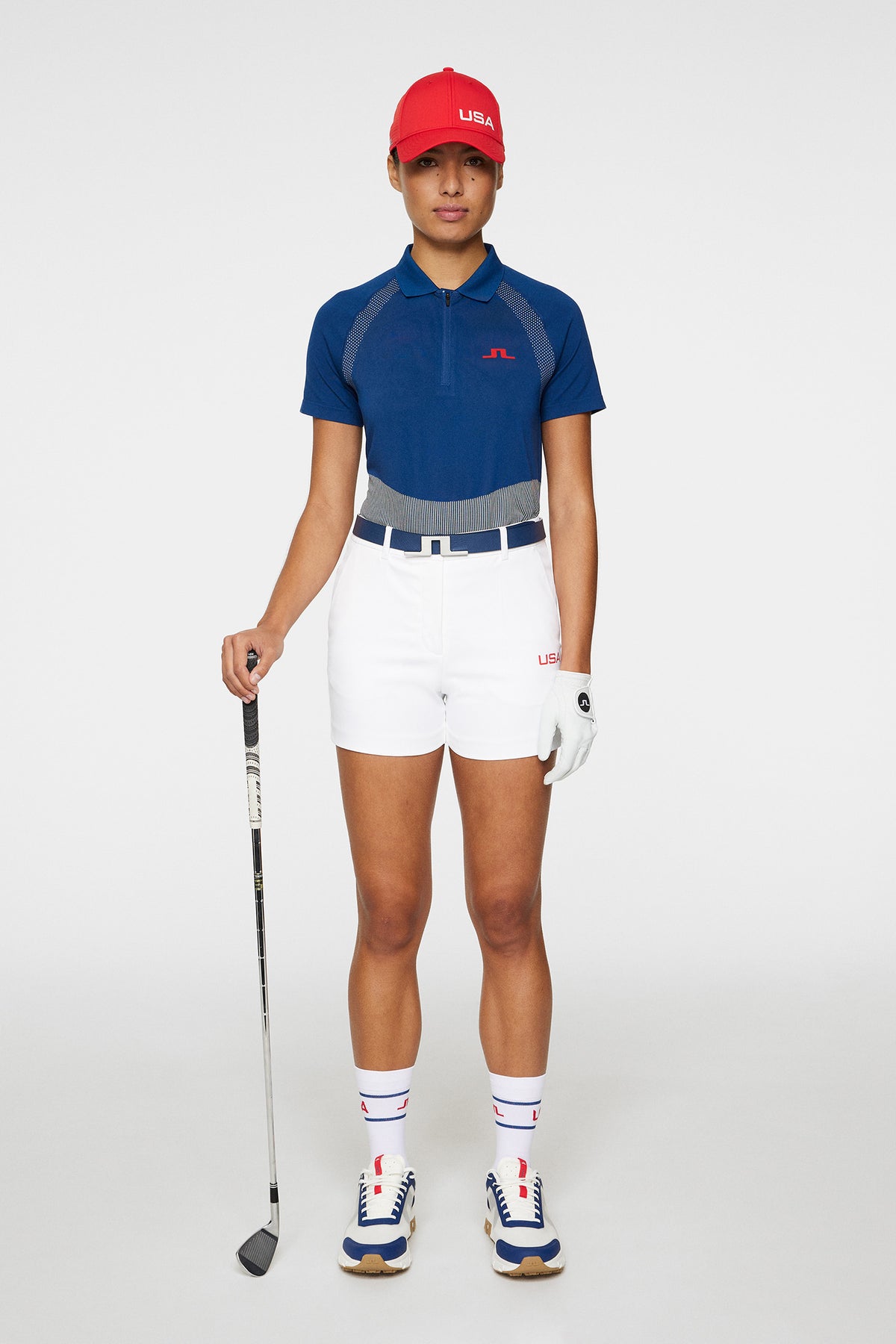 Gwen Shorts in White by J.Lindeberg