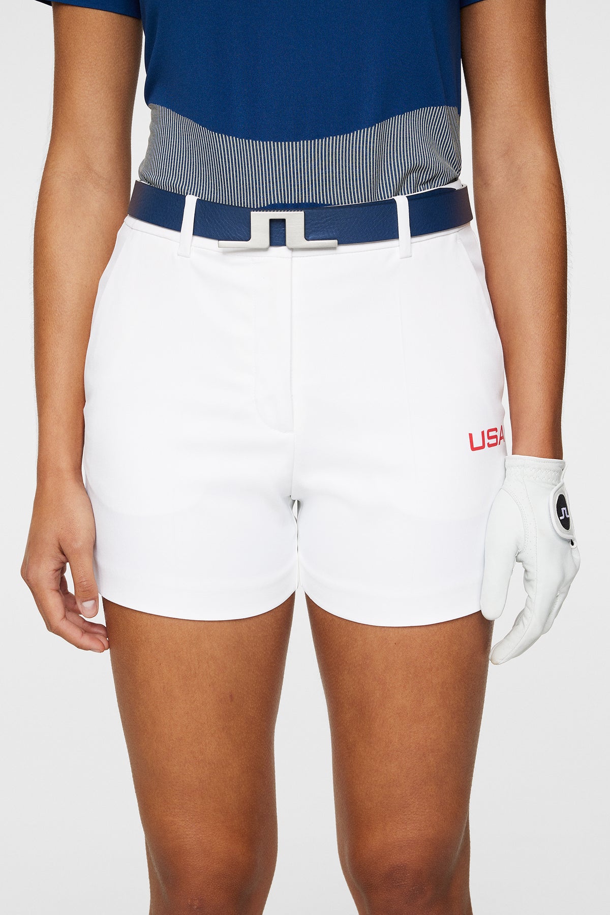 Gwen Shorts in White by J.Lindeberg