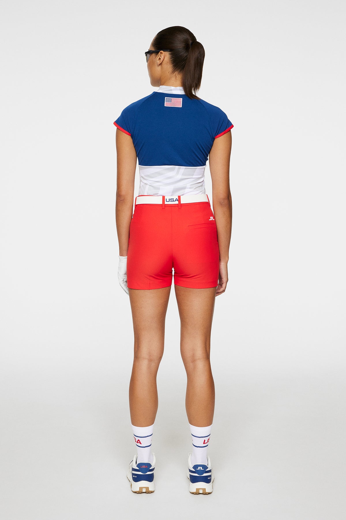 Gwen Shorts in Flame Scarlet by J.Lindeberg