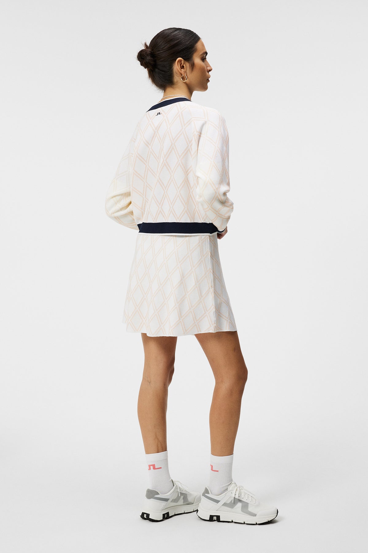 Aper Knitted Skirt in White by J.Lindeberg