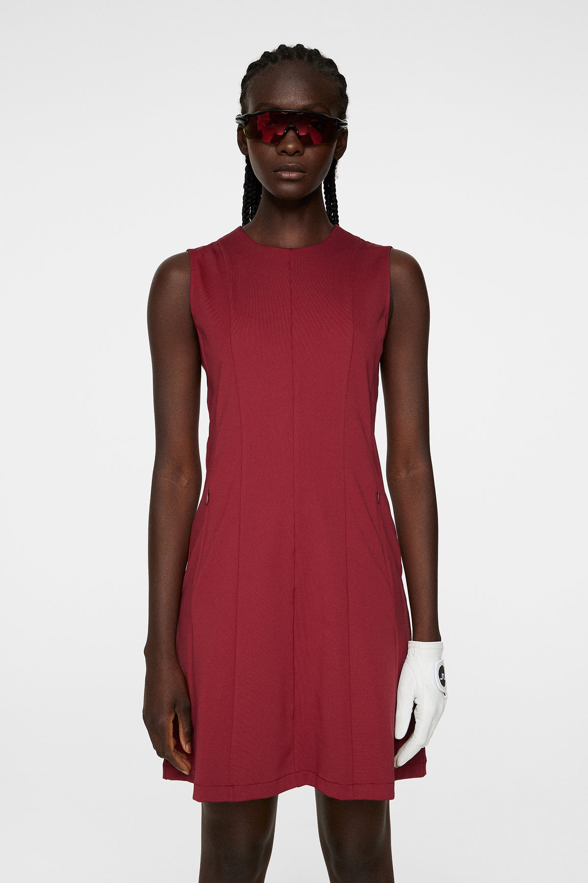 Jasmin Dress in Cabernet by J.Lindeberg