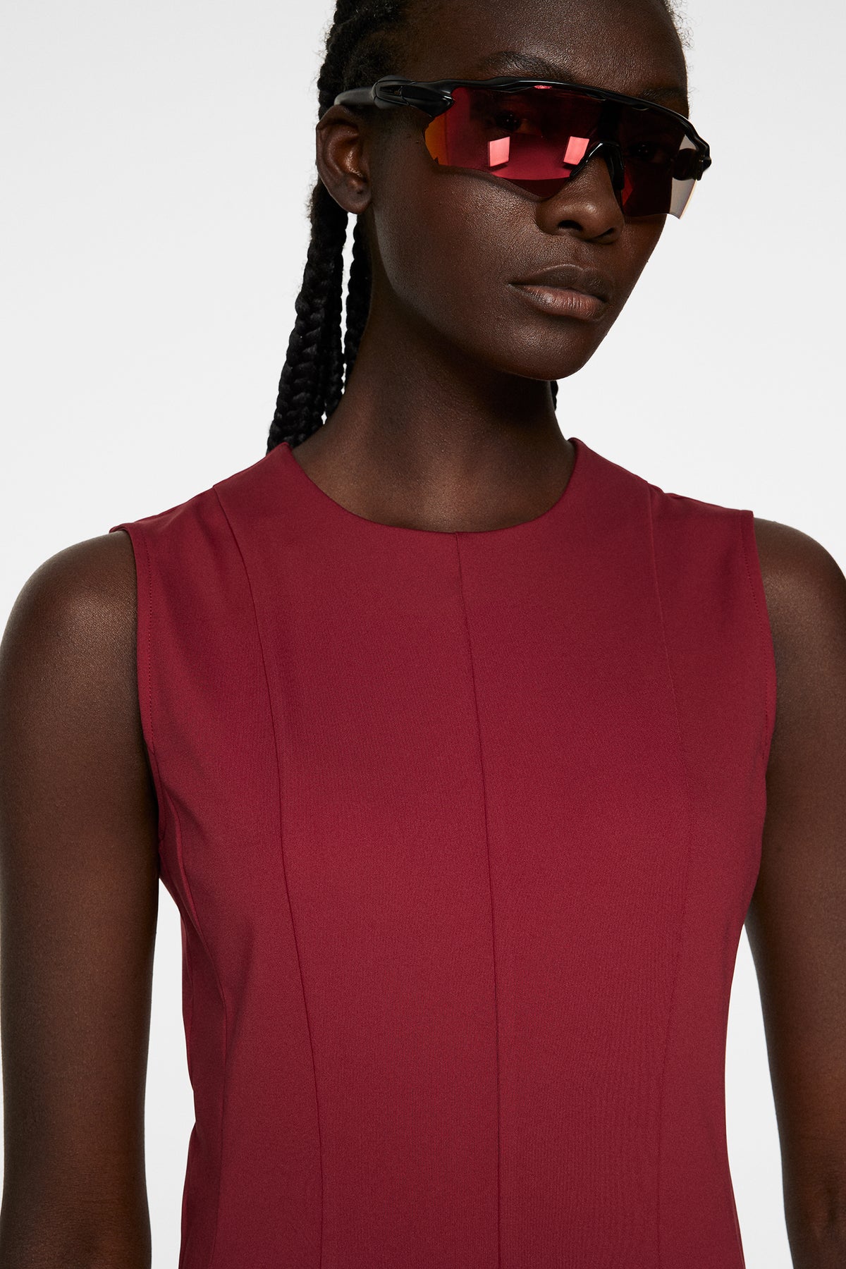 Jasmin Dress in Cabernet by J.Lindeberg