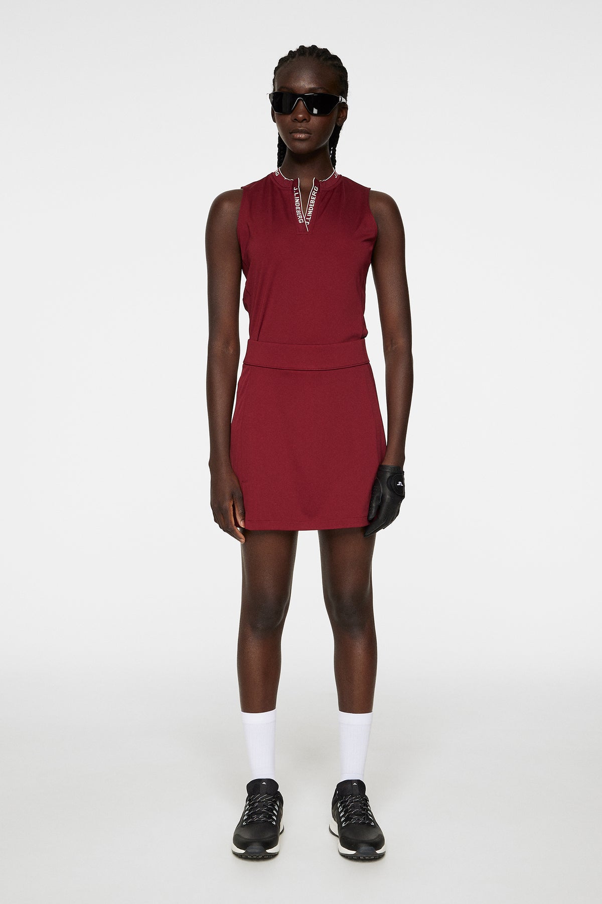 Amelie Mid Skirt in Cabernet by J.Lindeberg