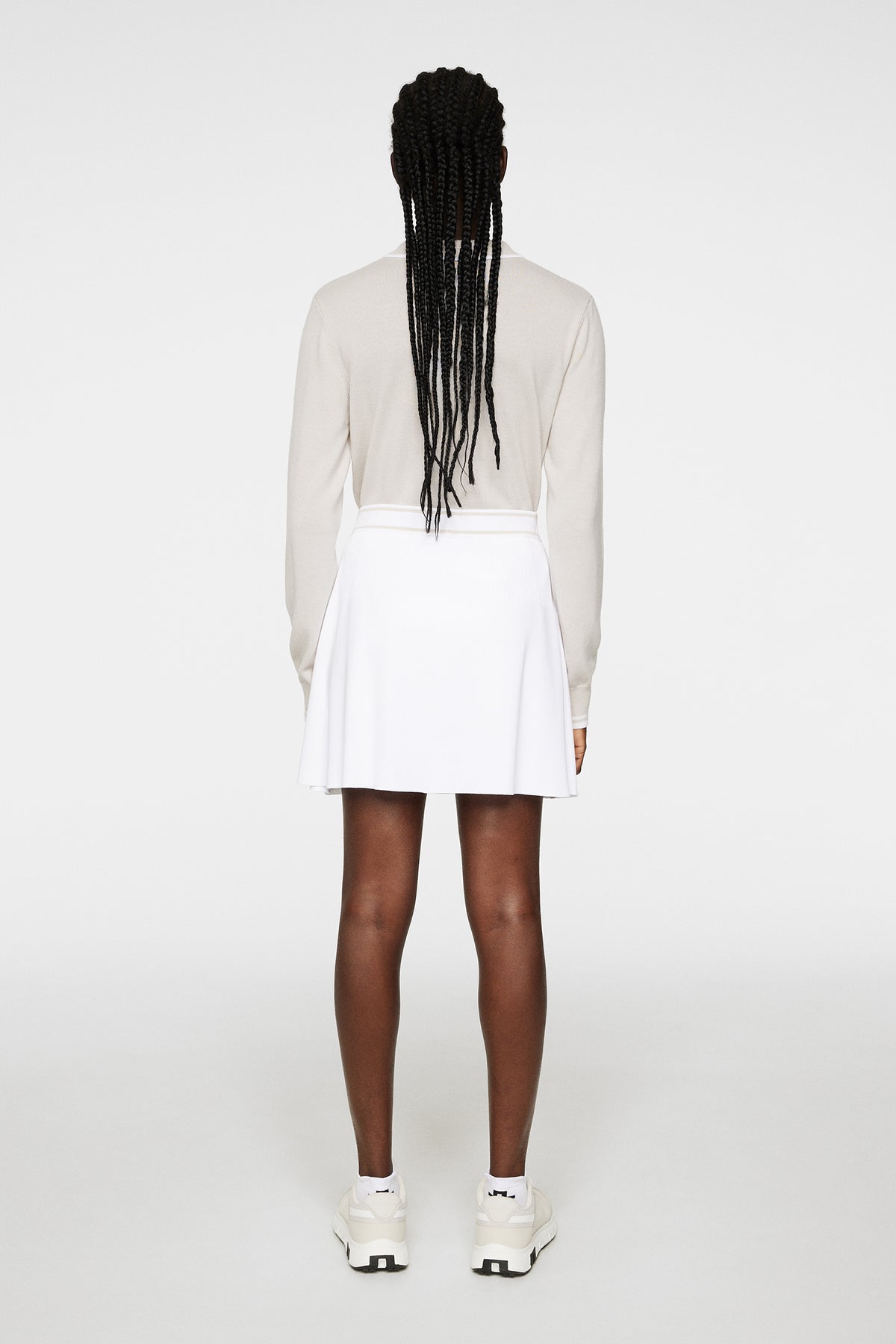 Emma Knitted Skirt in White by J.Lindeberg