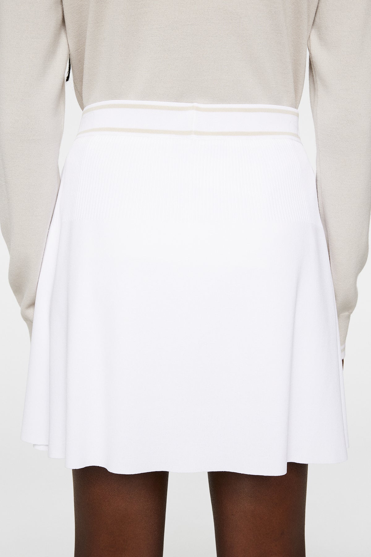 Emma Knitted Skirt in White by J.Lindeberg