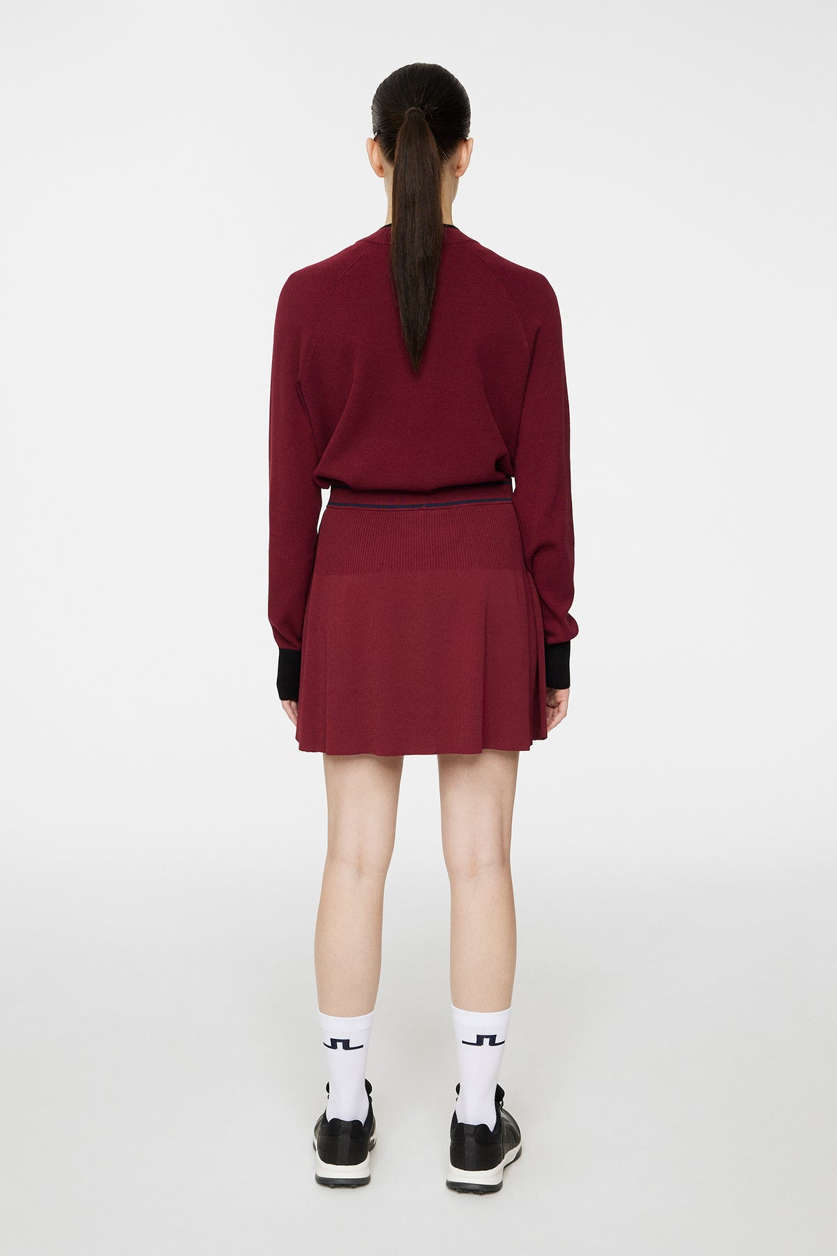 Emma Knitted Skirt in Cabernet by J.Lindeberg