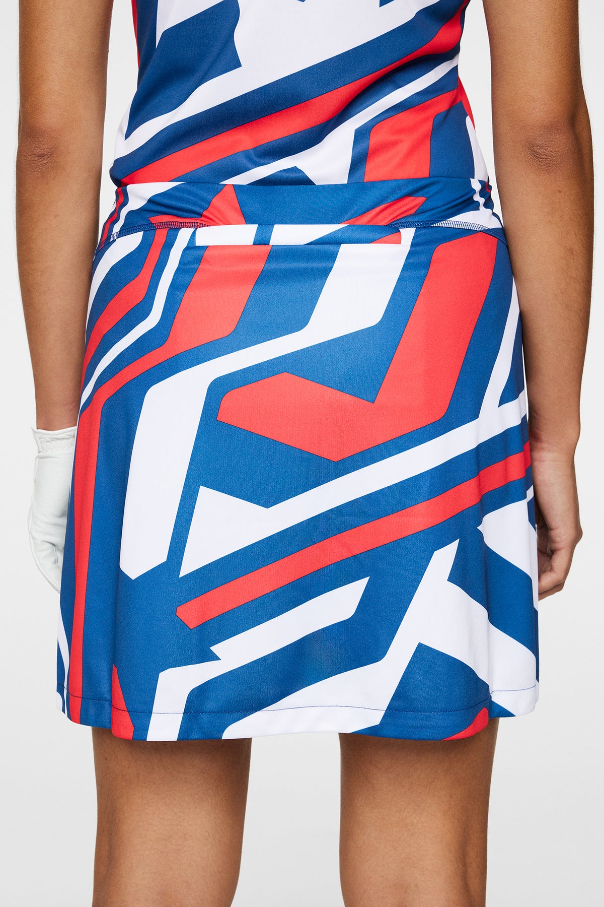 Gisele Skirt Print in US Golf Red by J.Lindeberg
